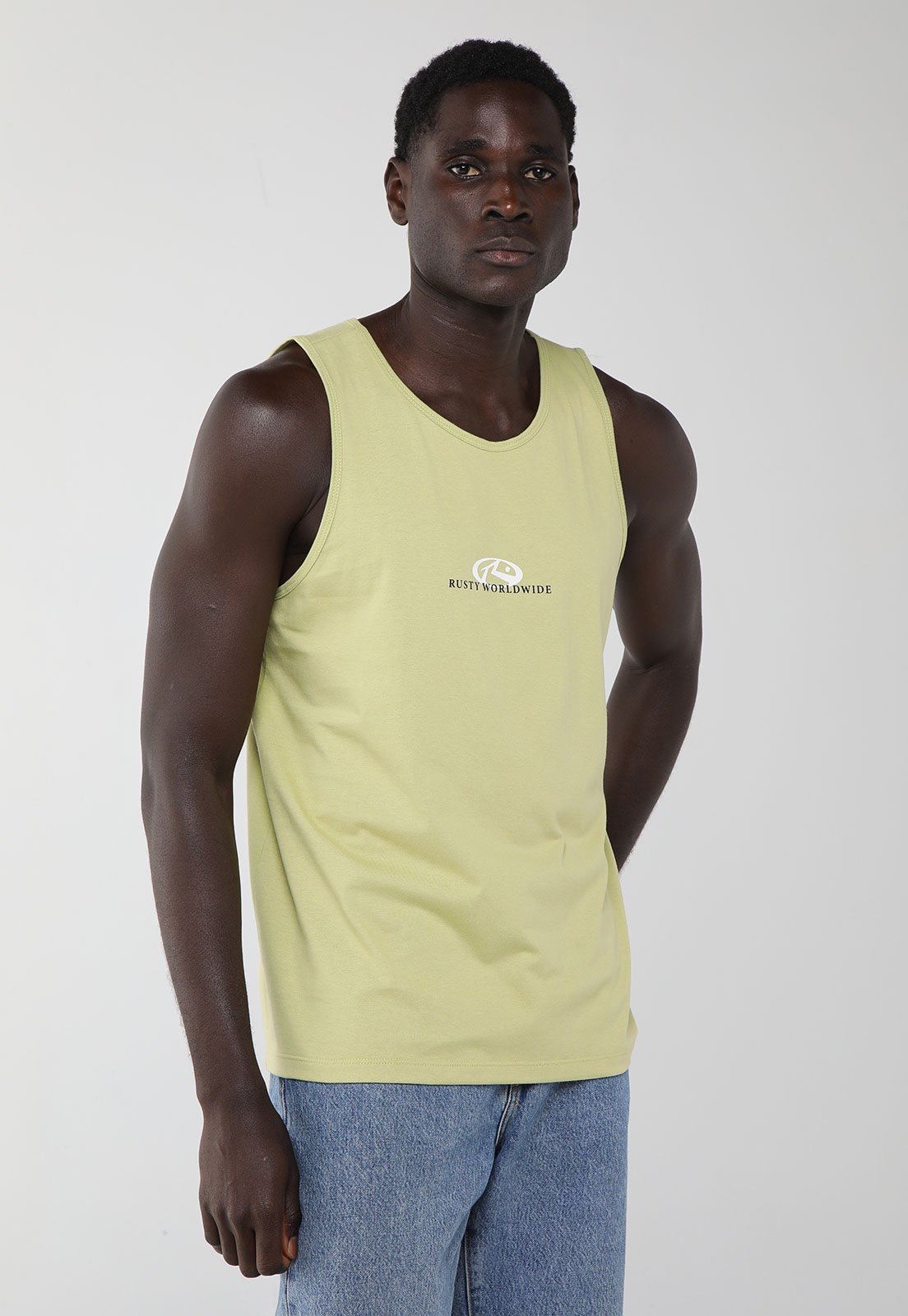 Regata Masculina Rusty Silk Shaky Verde Claro