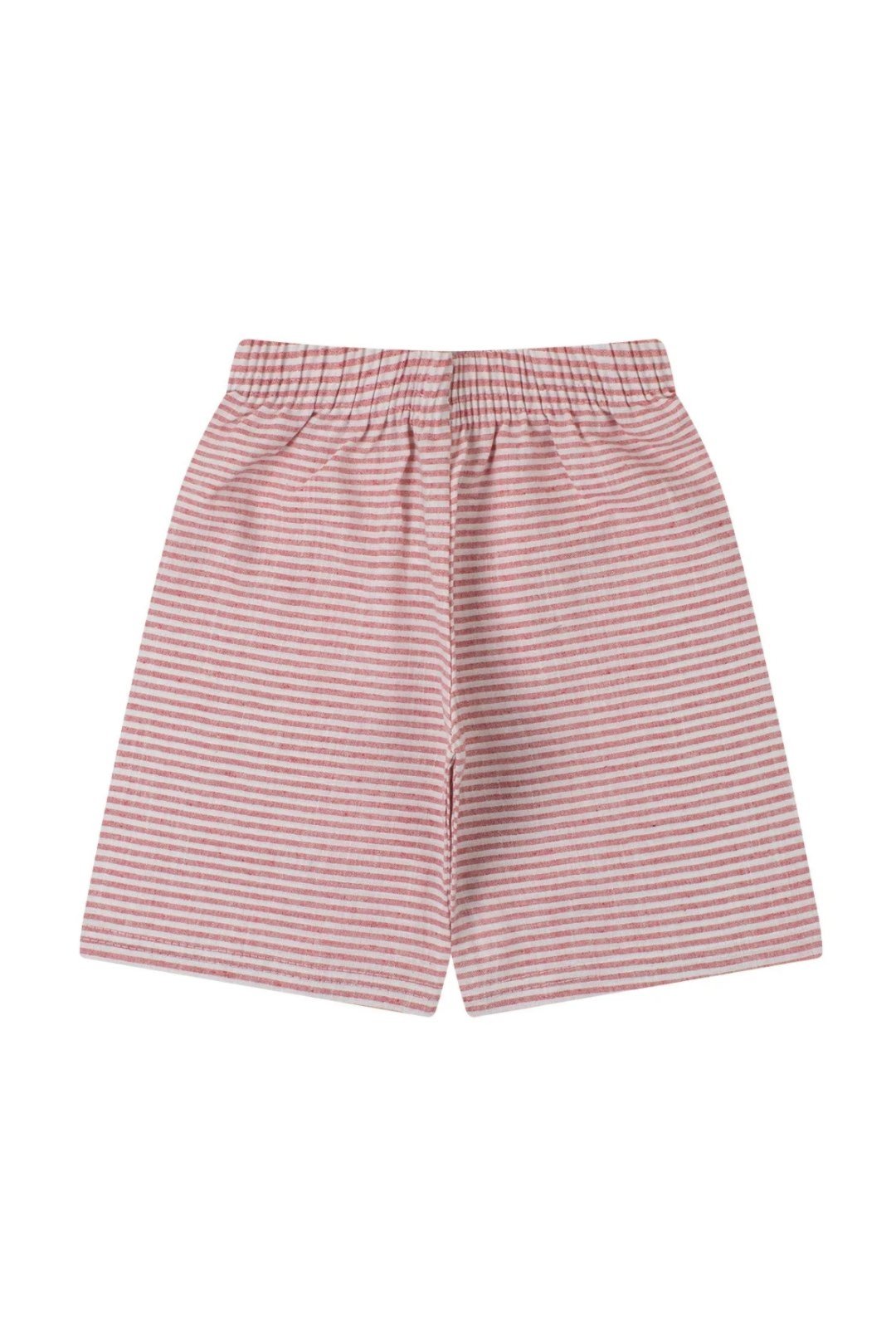 Infantil – Bermuda Menino Listrado Vermelho – Alemara