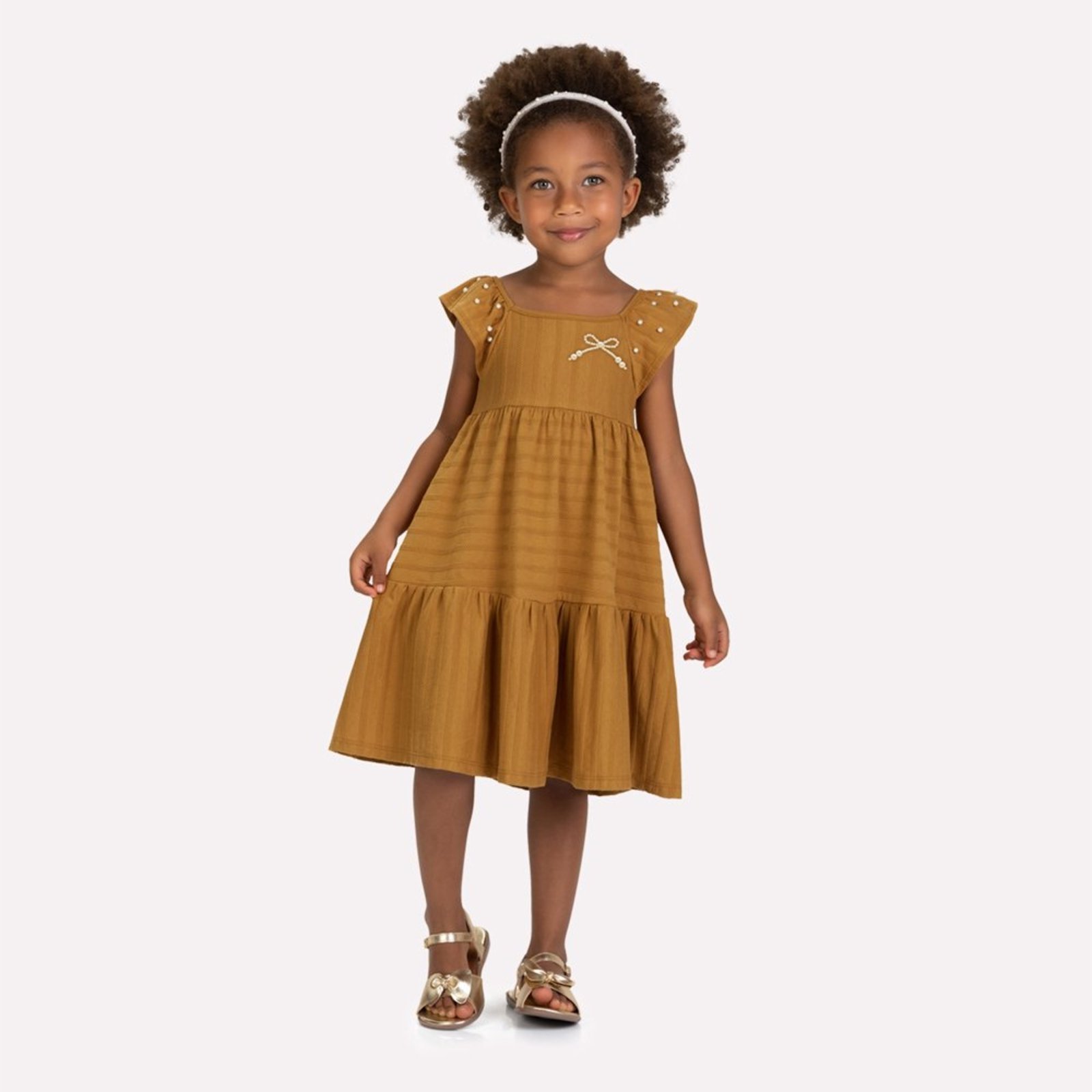 Infantil - Vestido Menina com Pérolas Milon