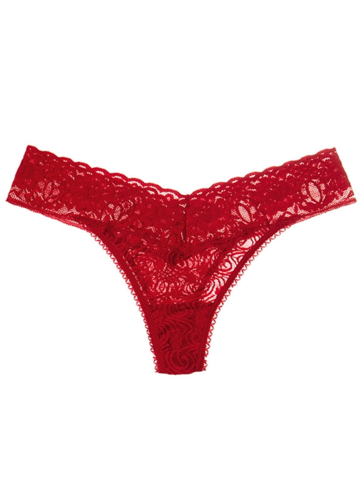 Vista 2 Calcinha Fio Dental Buquê Demillus 51190 vermelho Demillus vermelho