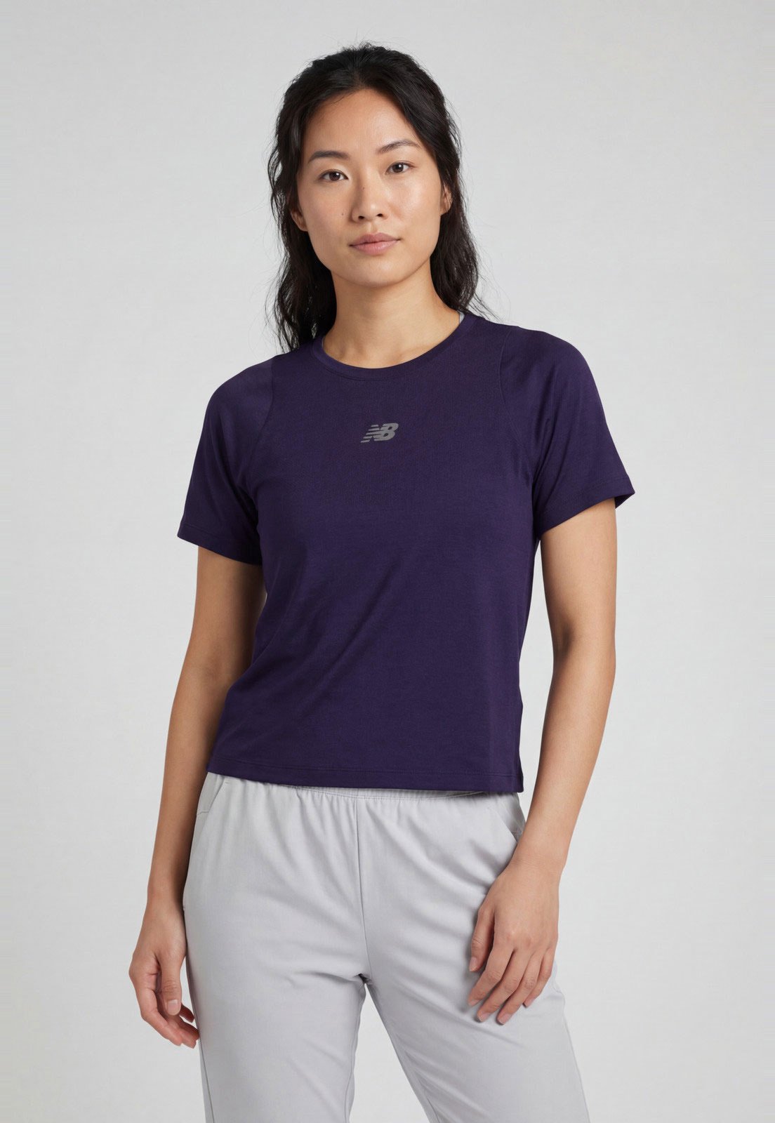 Camiseta Feminina New Balance Infinity Propel Roxa