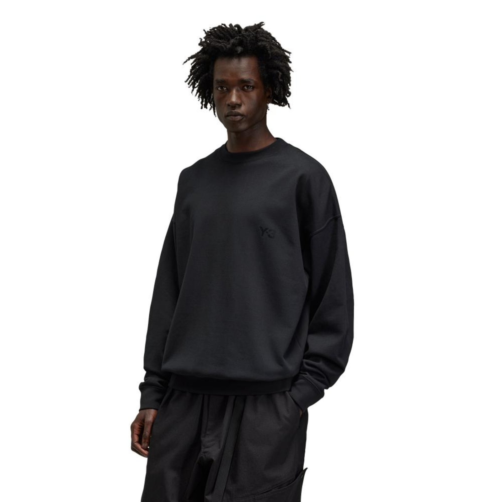 Blusa Moletinho Y-3 Crew adidas Originals Preto