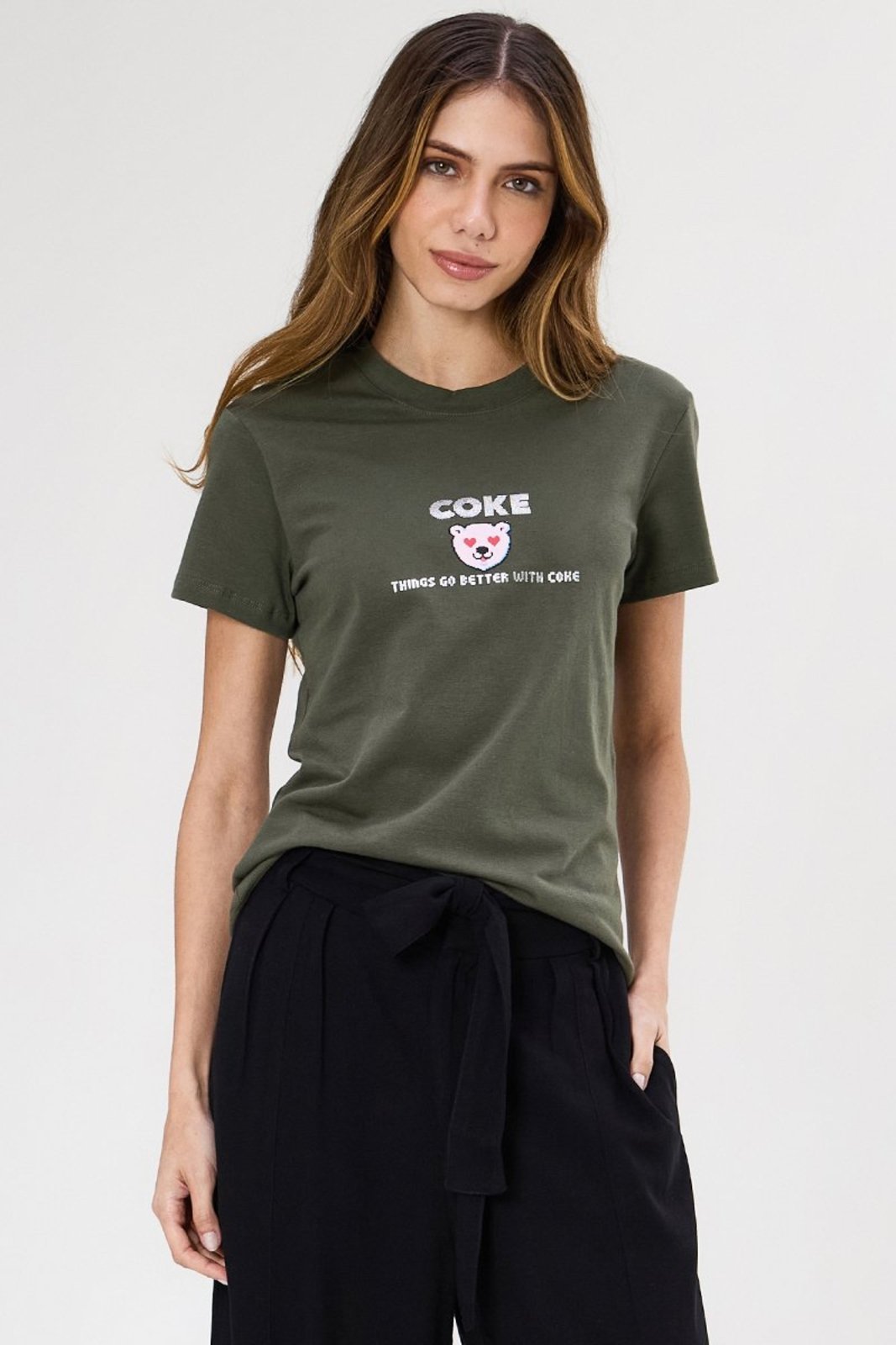 Camiseta Baby Look Polar Coke
