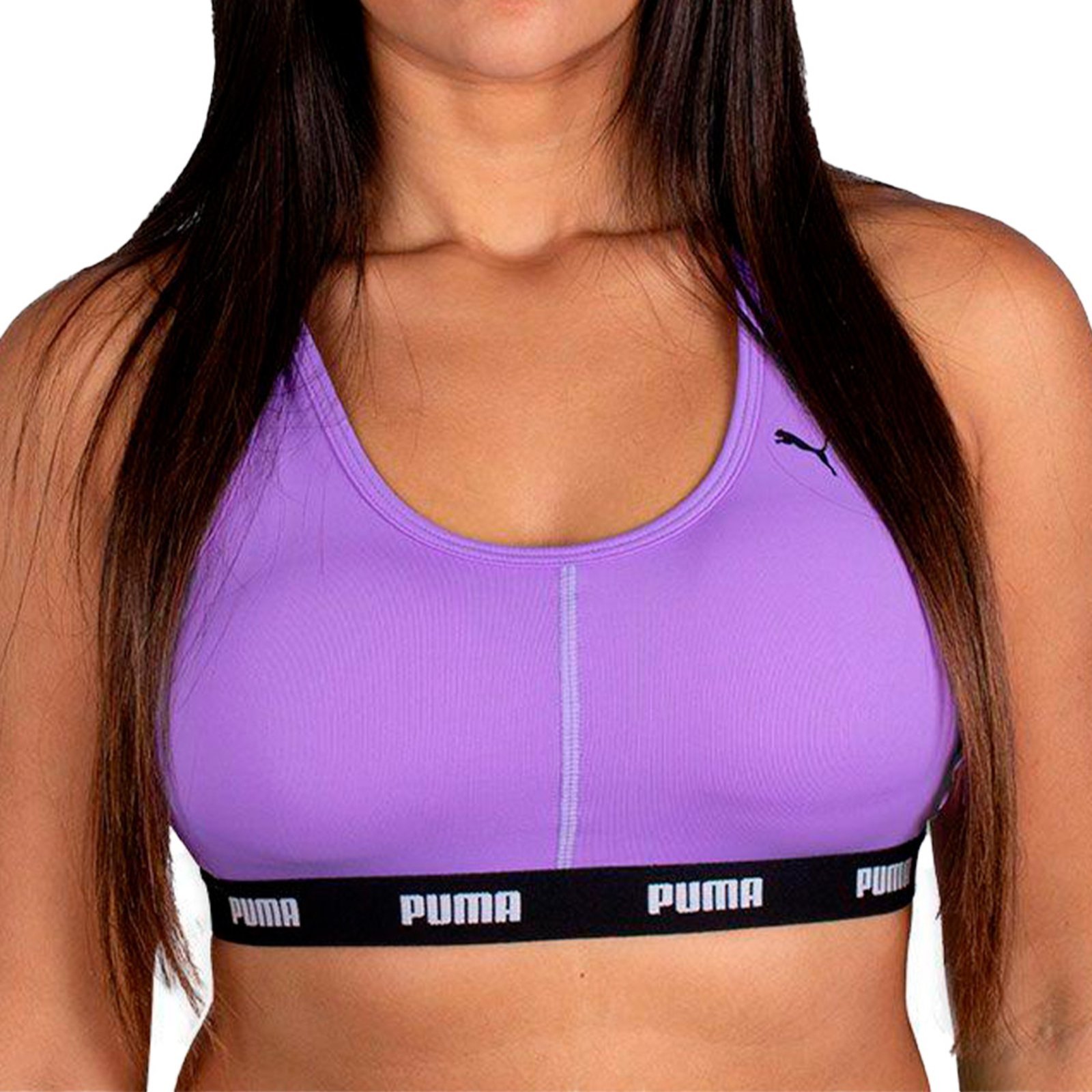 Top Puma Nadador Fitness Com Bojo Removivel Lavanda