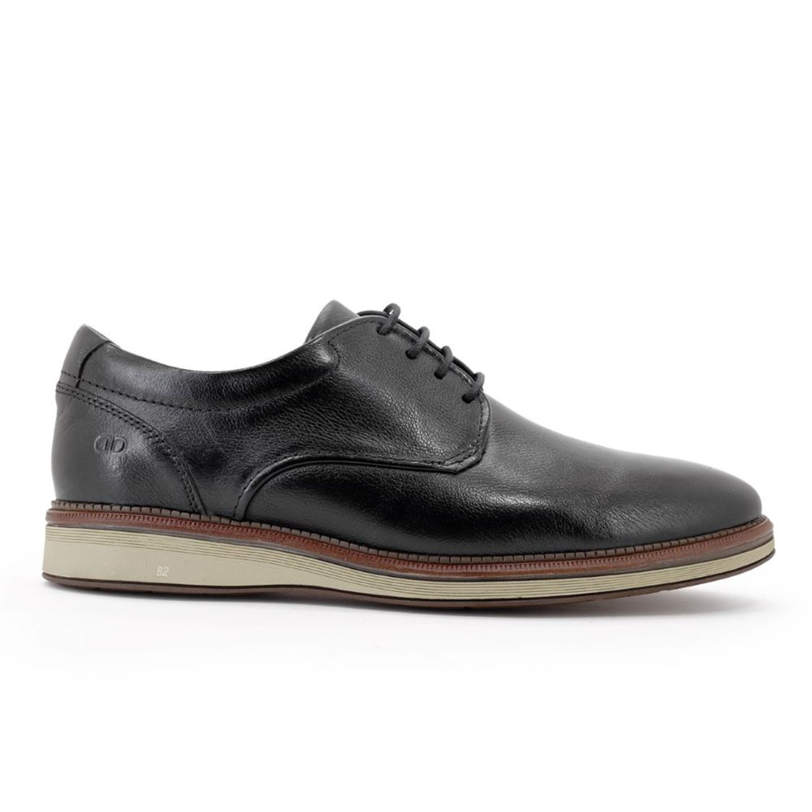 Sapato Democrata Metropolitan James Hi-Soft Liso Masculino Preto