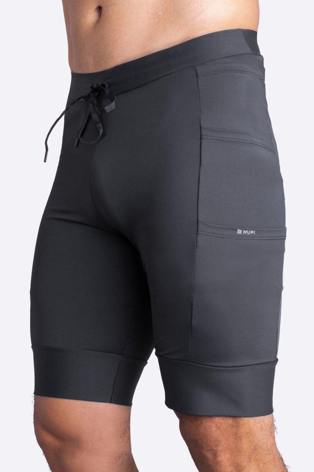Bermuda Compressão Masculina HUPI Run Canguru Preto