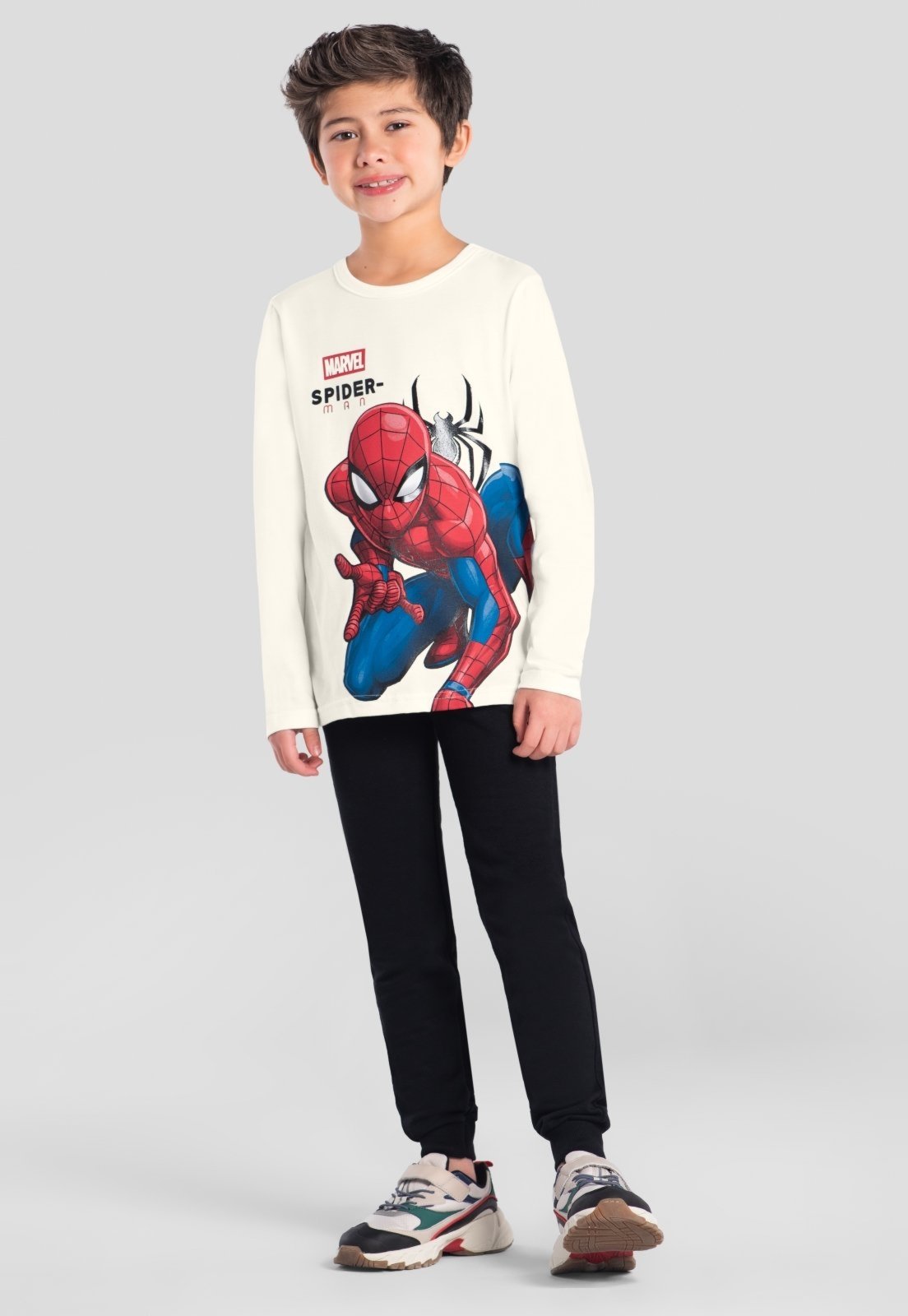 Infantil - Camiseta menino do Homem-Aranha Brandili