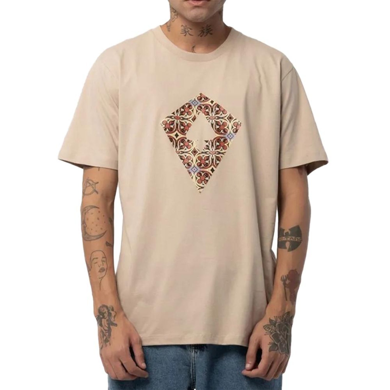 Camiseta MCD Pipa Vitral Textura SM25 Areia Catedral