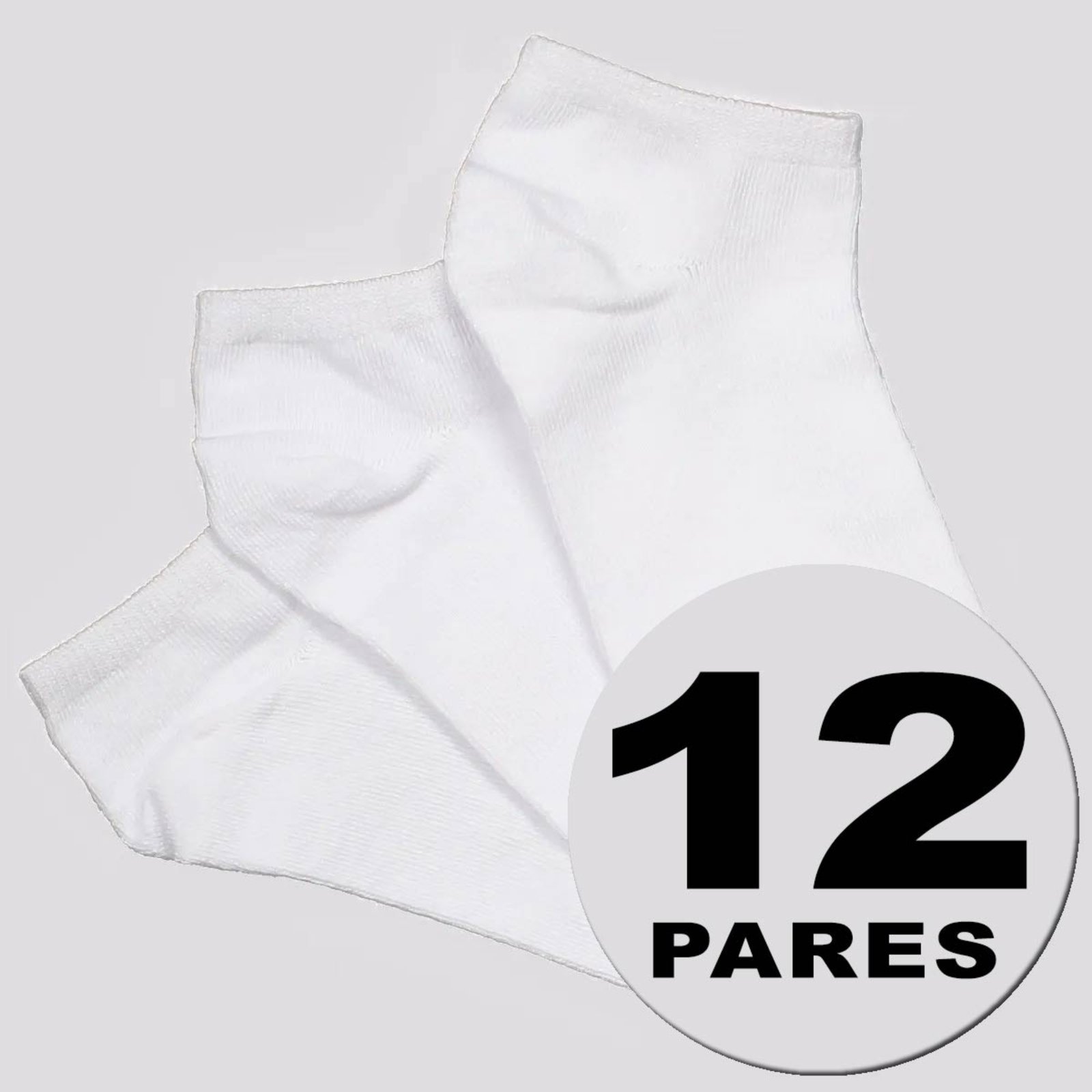 Kit Meia Selene Sapatilha 12 Pares Branca
