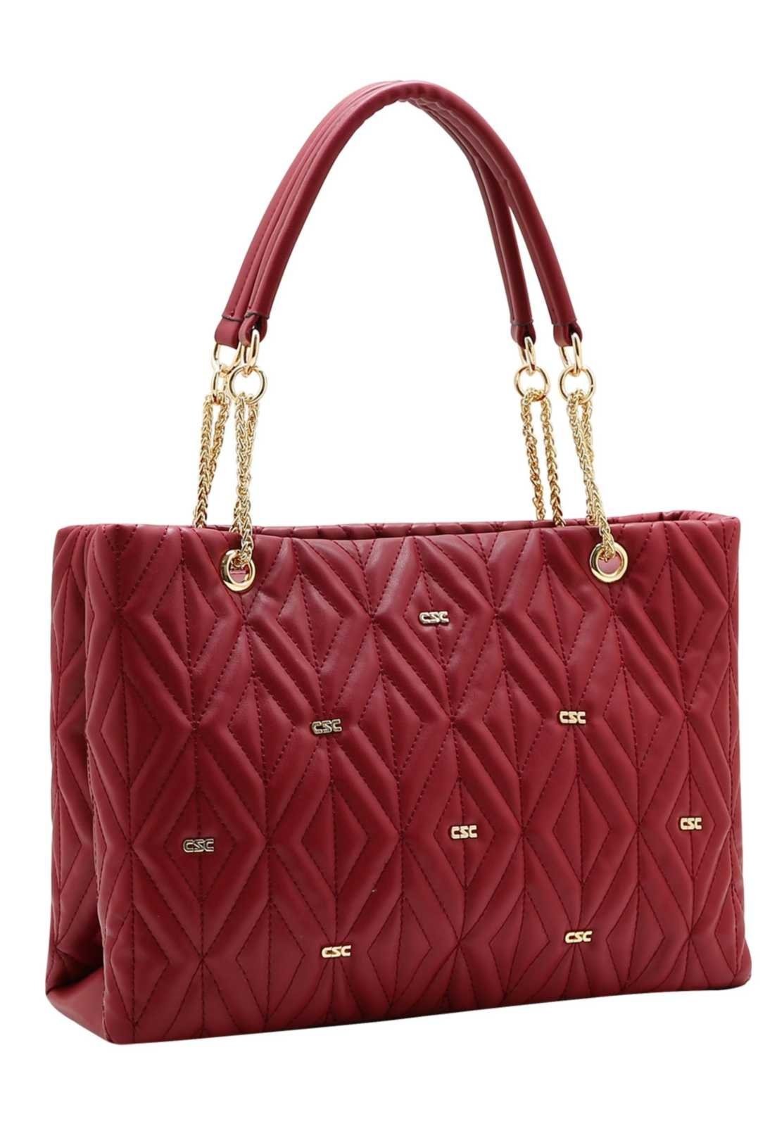 Bolsa Feminina Chenson Mão New Matelasse 3485833 Vinho