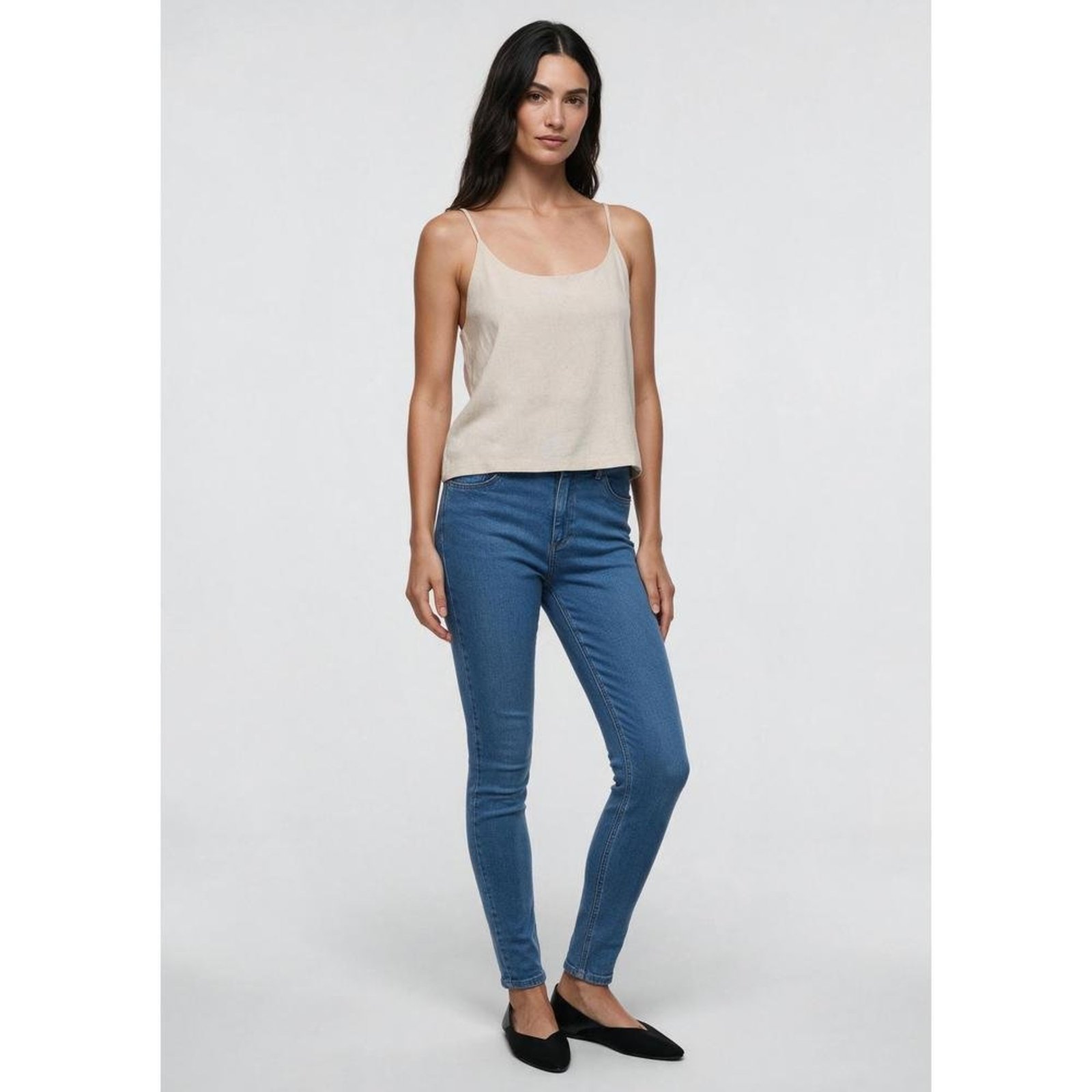 Calça Jeans Feminina Skinny Cintura Média Hering