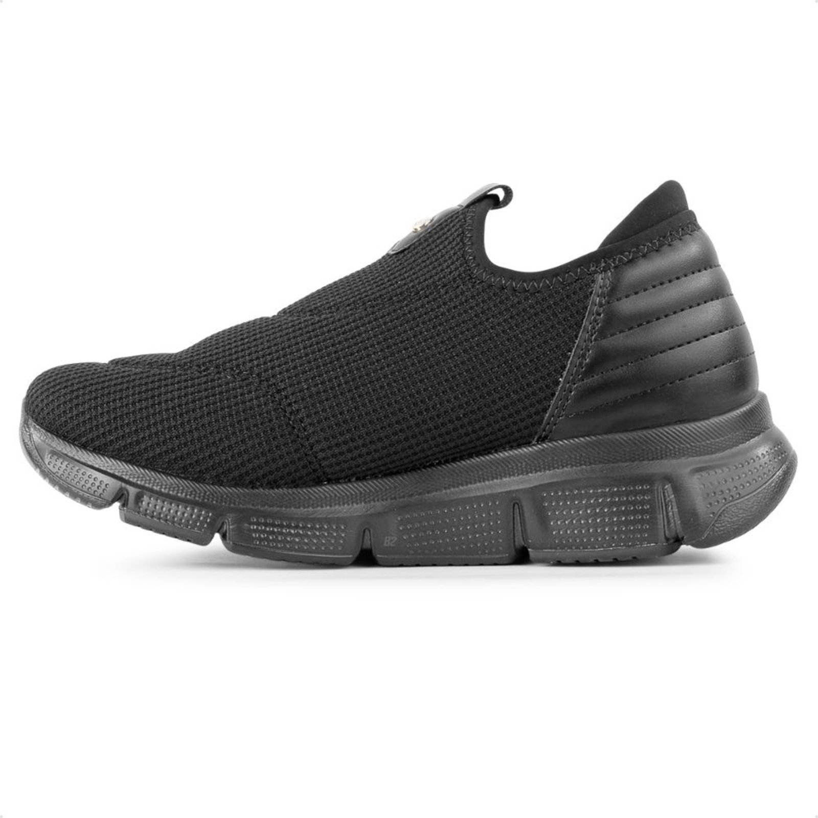 Vista 3 Tênis Comfortflex Knit Slip On Feminino preto Comfortflex preto