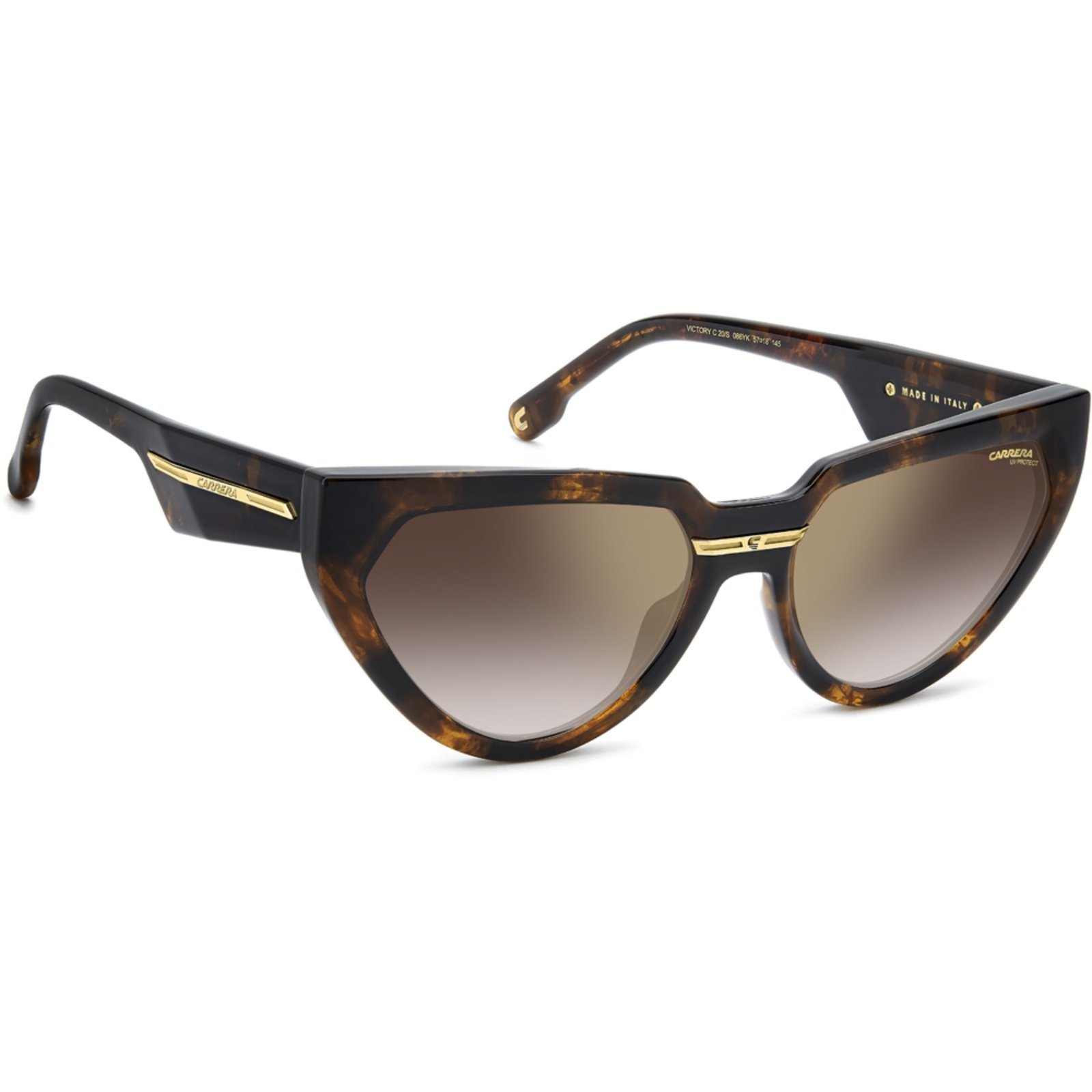Vista 3 Óculos de Sol Carrera Victory C20S 086 57YK Feminino marrom Carrera marrom