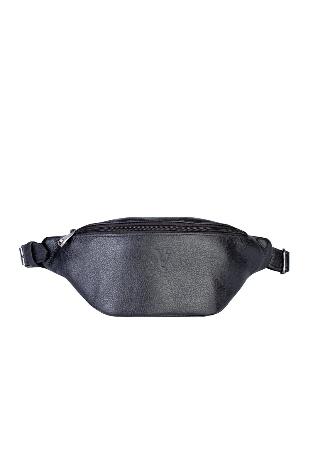 Pochete de couro masculina Zach - Preto
