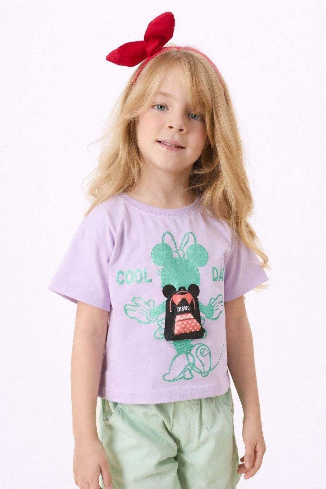 Infantil - Blusa Menina Minnie Mouse Disney Detalhe Divertido Roxo