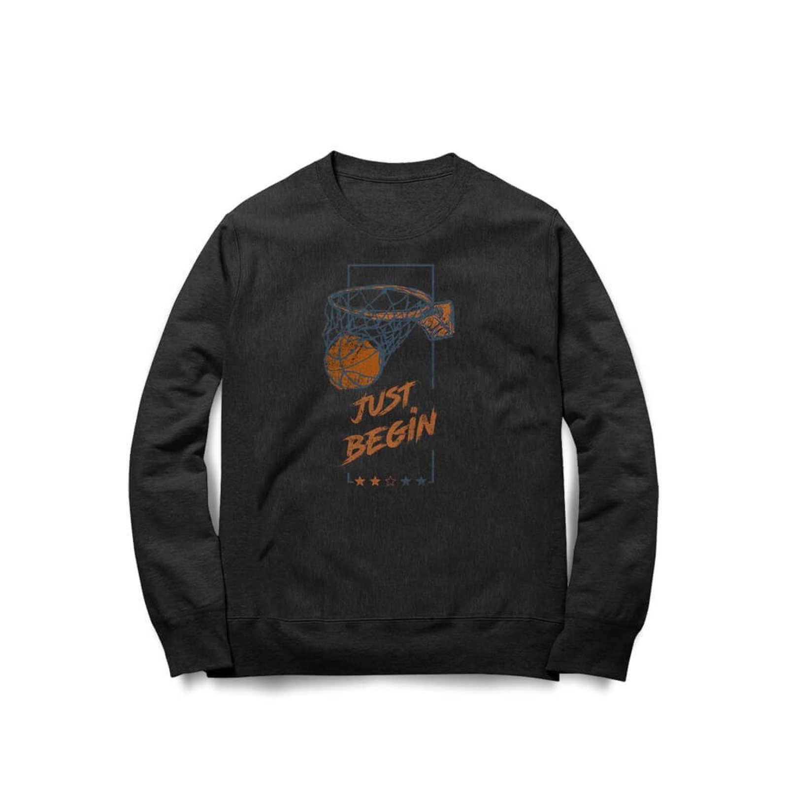 Moletom Just Begin - Preto - Casual - Studio Geek