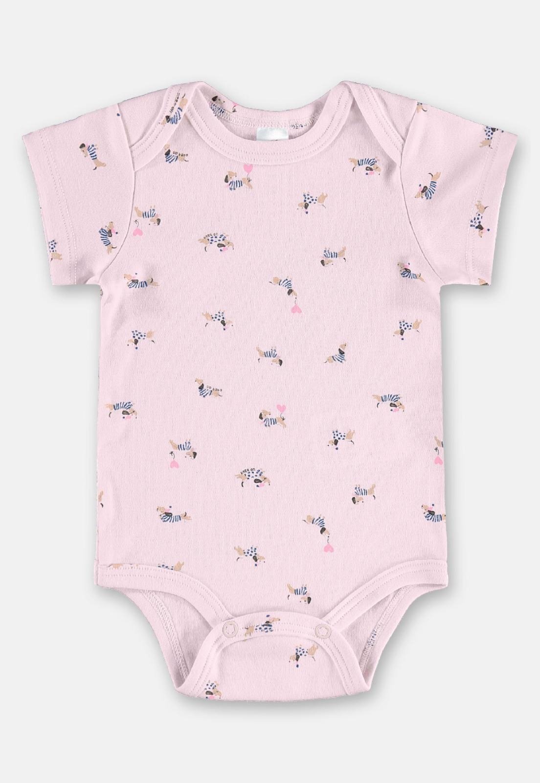 Infantil - Body Menina em Suedine Up Baby Rosa