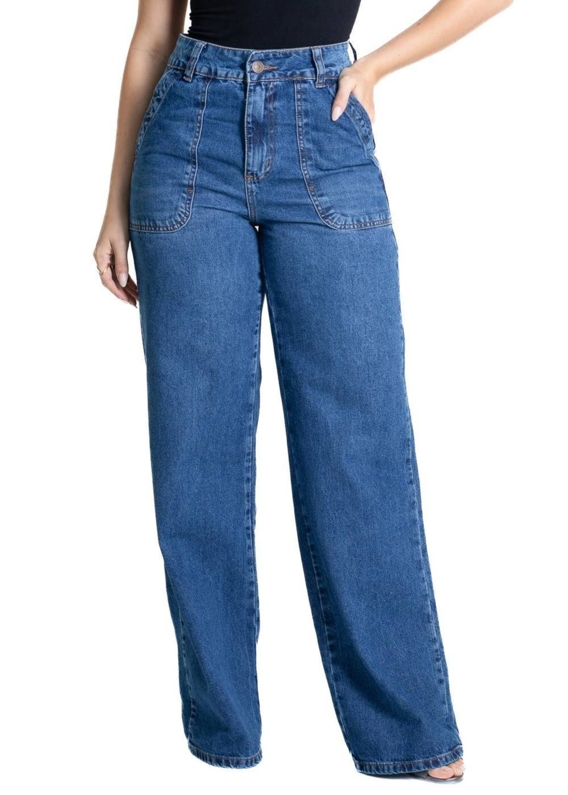 Calça Jeans Sawary Wide Leg – 280923 – Azul – Sawary