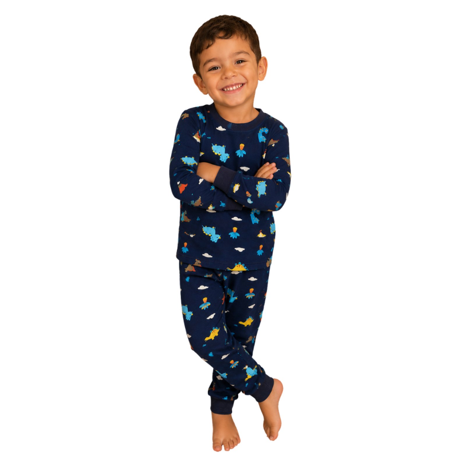 Conjunto Pijama Longo Peluciado Inverno Fleece Frio Menino