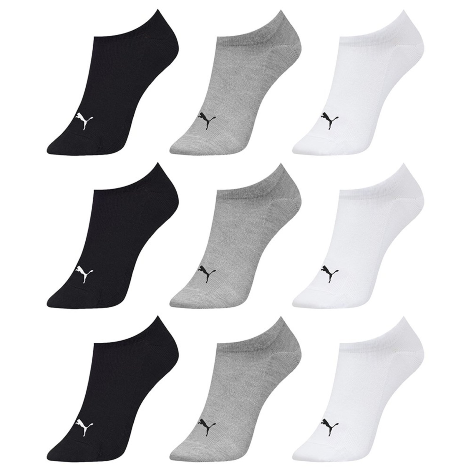 Kit 9 Pares de Meias Puma Sapatilha Esportiva Feminina