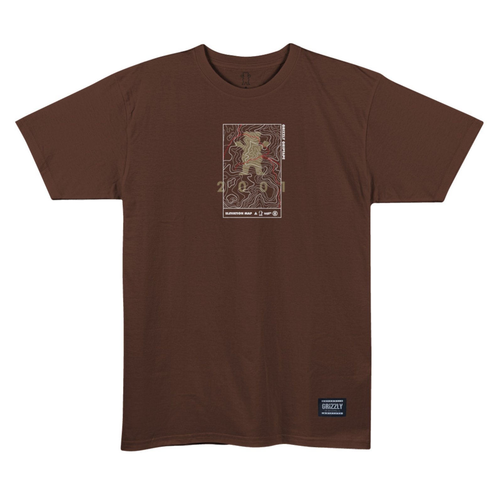 Camiseta Grizzly Terrain Tee - Chocolate