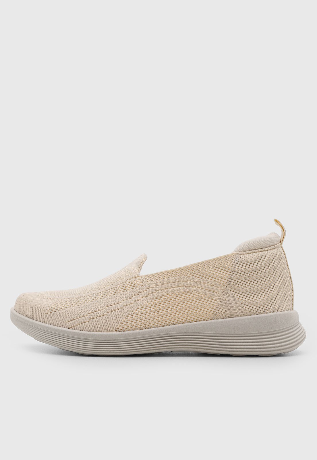 Tênis Feminino Usaflex Slip On Knit Bege