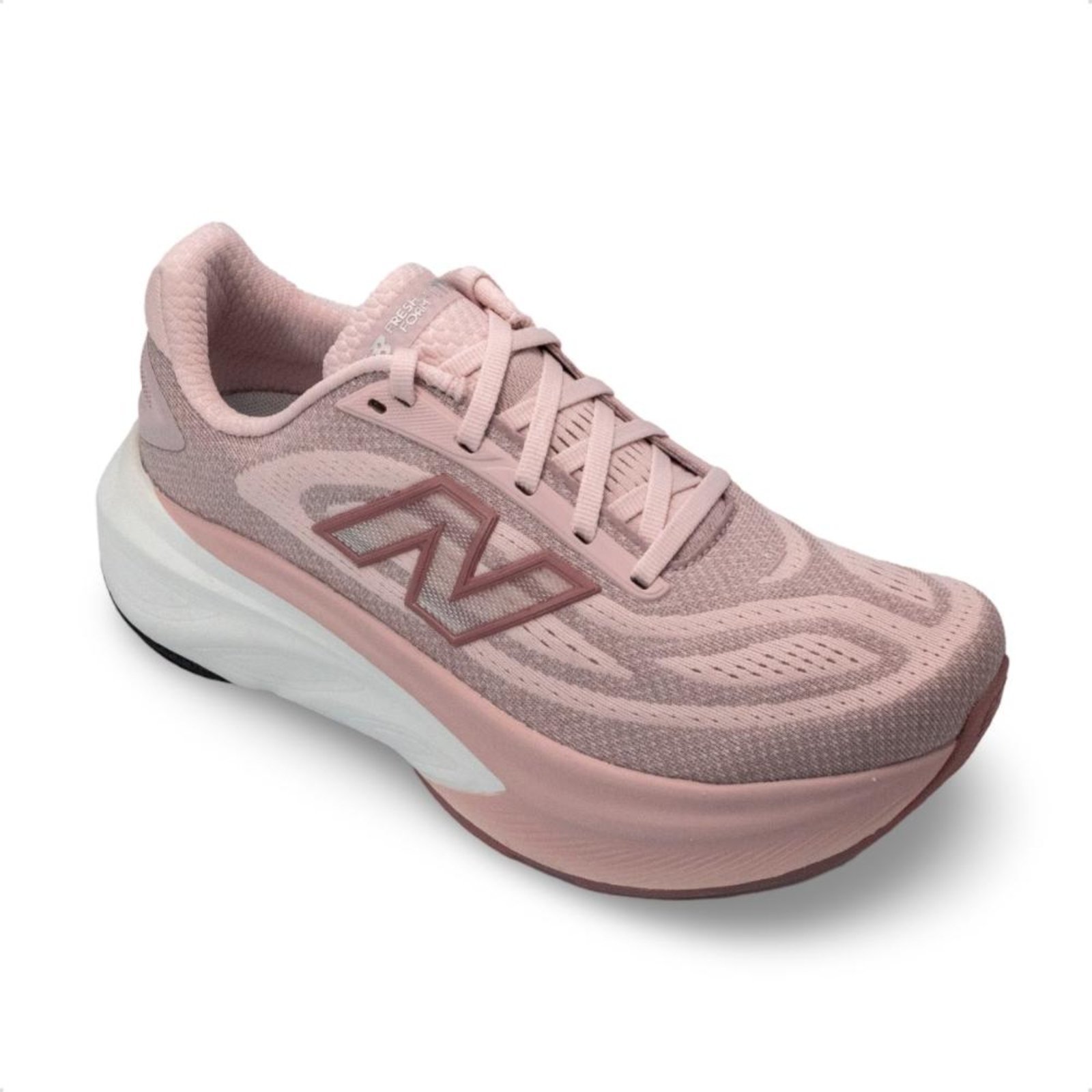 Vista 3 Tênis New Balance Feminino Fresh Foam X More V6 Corrida rosa New Balance rosa