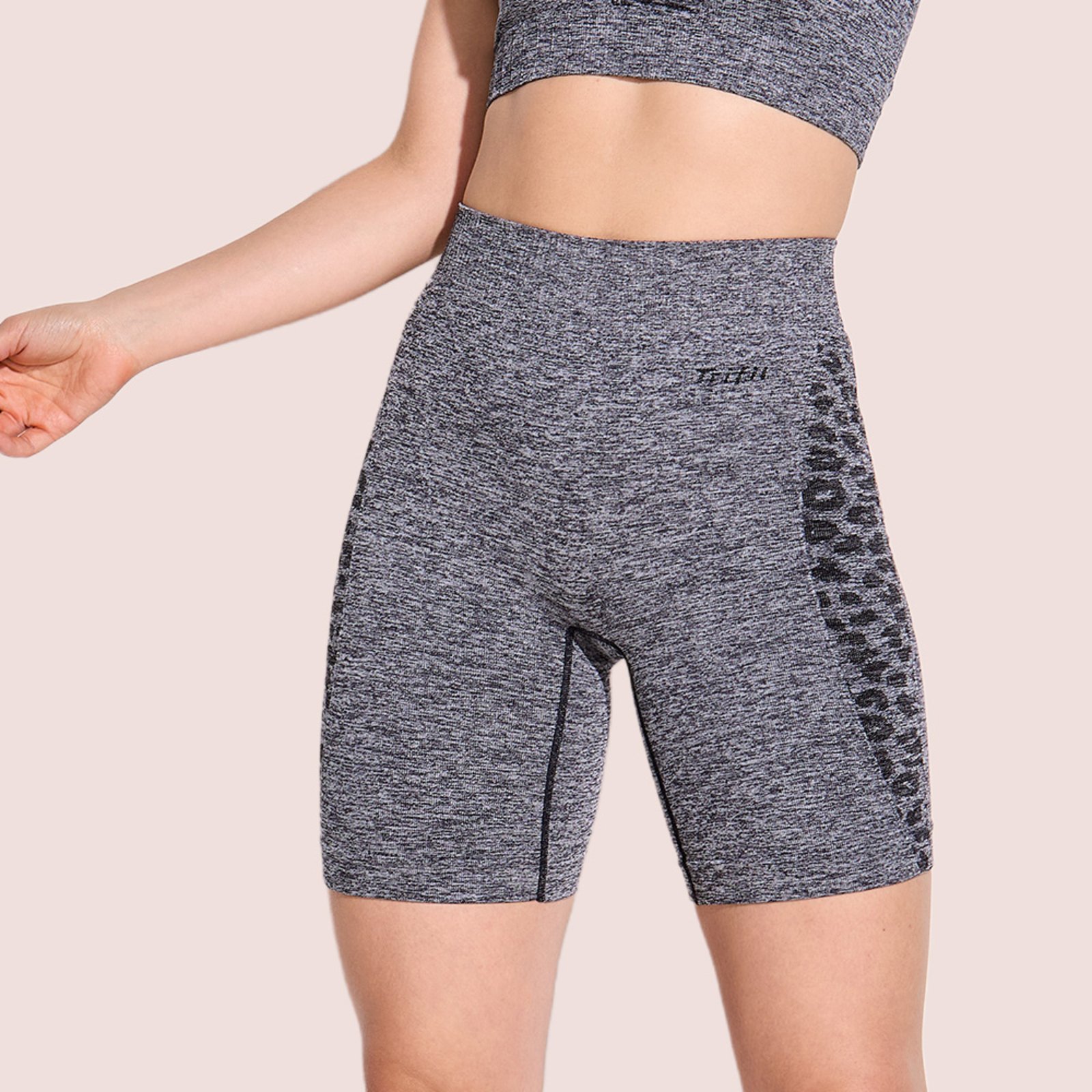 Bermuda Feminina Legging Cós Alto Trifil Sem Costura Sport Preto