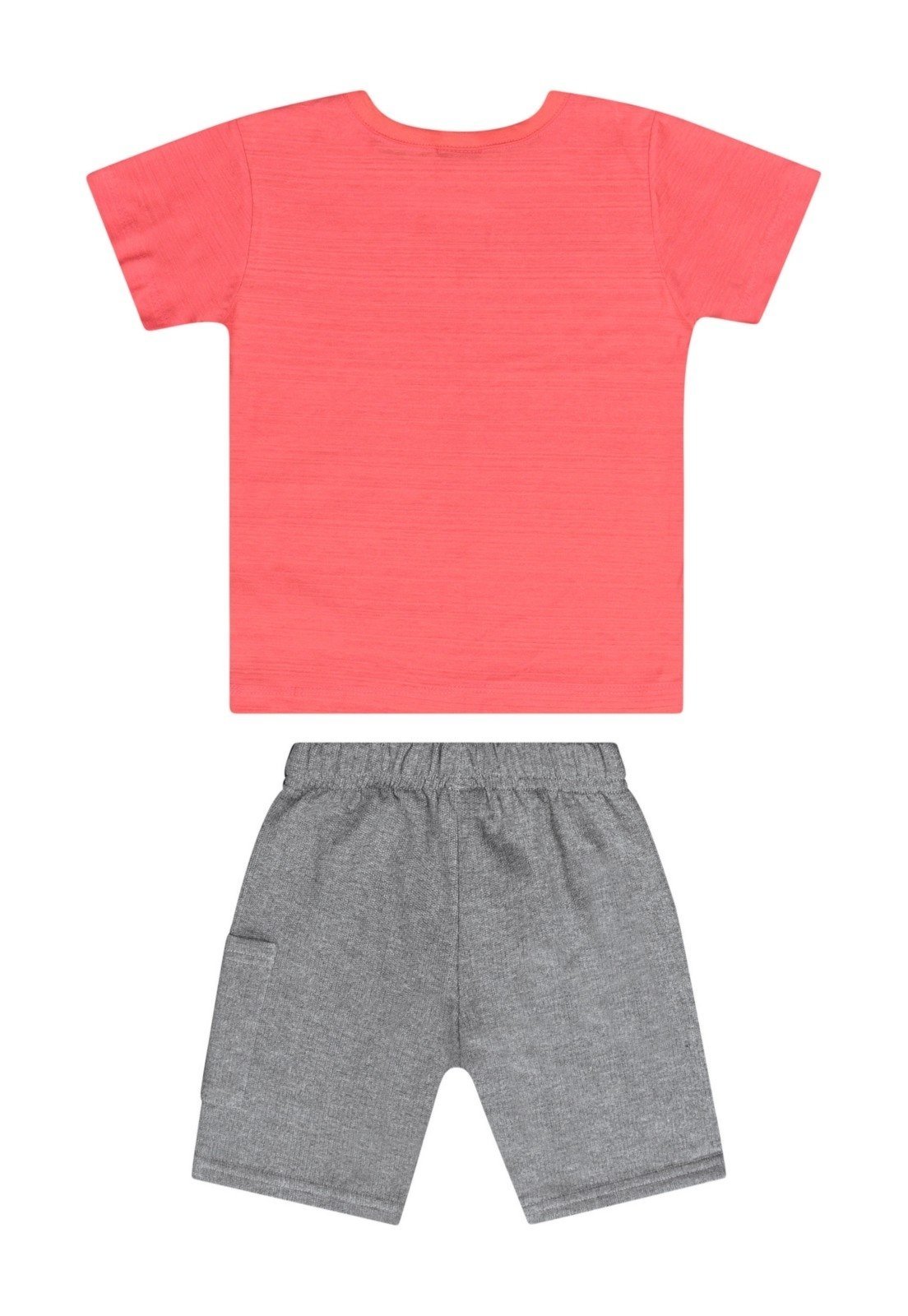 Vista 3 Infantil - Conjunto para Menino com Camiseta e Bermuda Guloseima coral GULOSEIMA coral