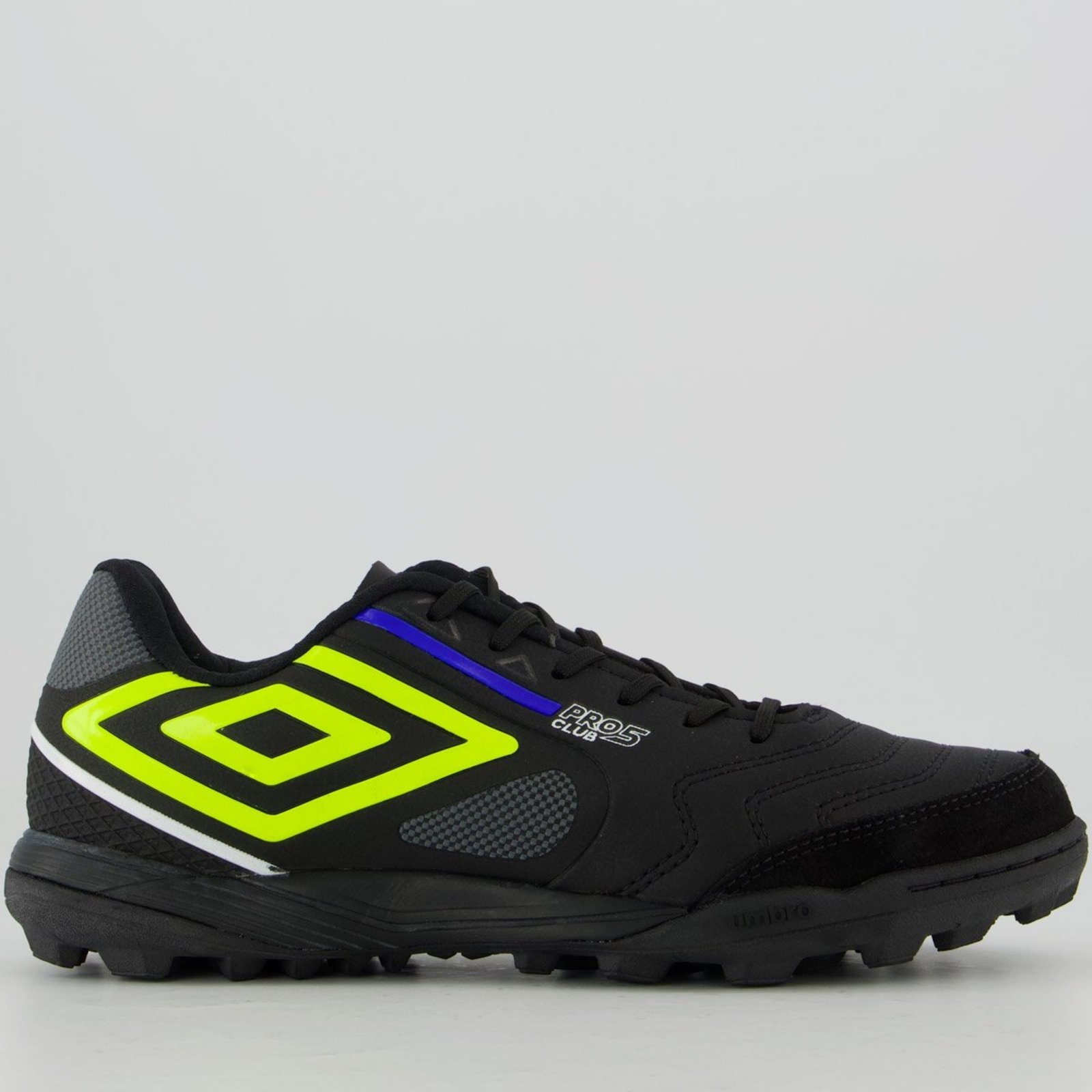 Chuteira Umbro Pro 5 Bump Society Preta e Verde