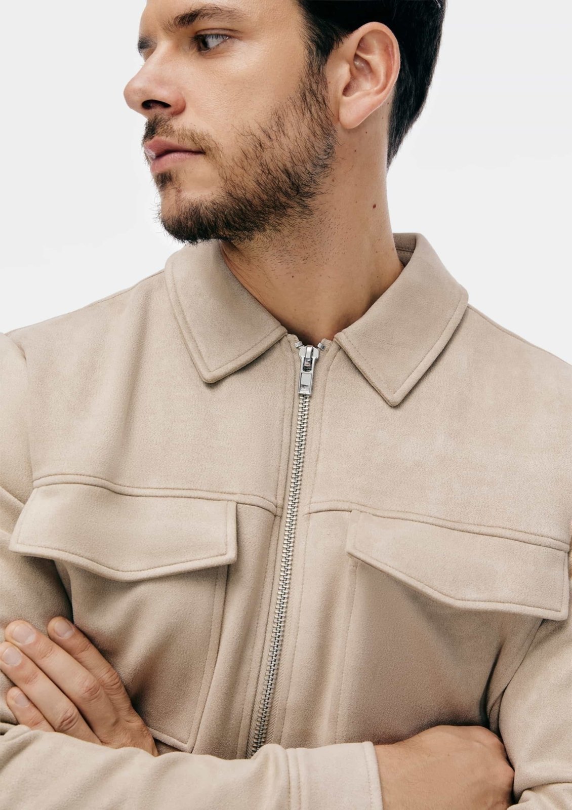 Jaqueta Masculina Em Suede Leve Hering