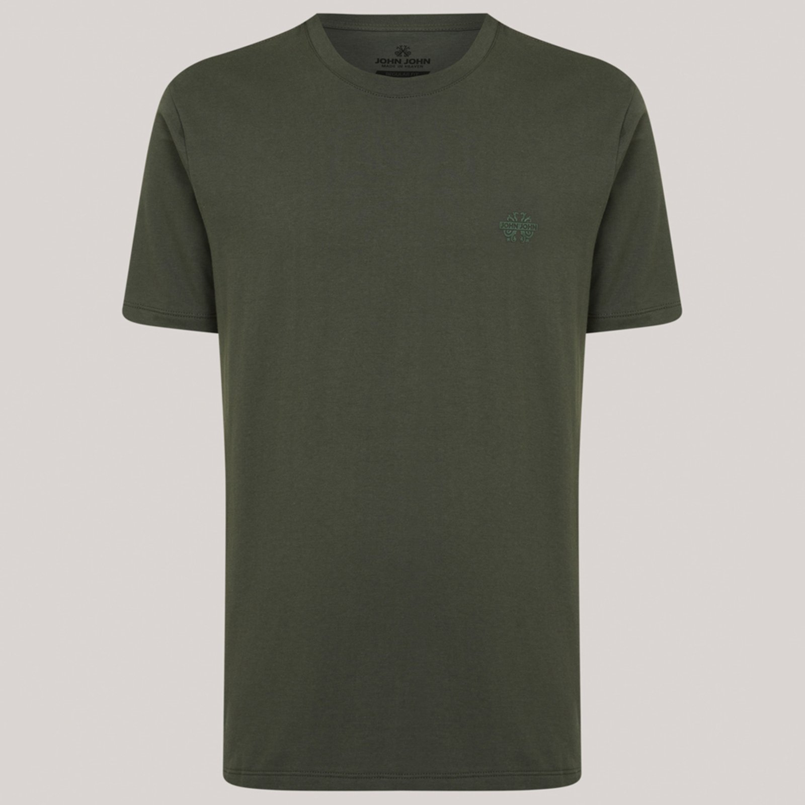 Camiseta John John Regular Light Pr26 Verde Escuro Masculino