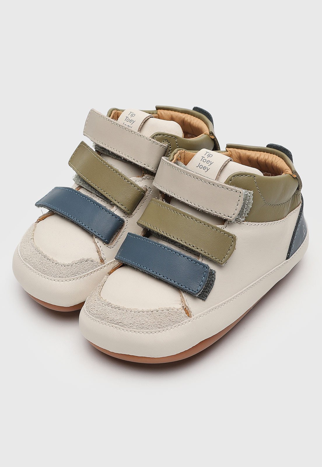 Infantil - Tênis Tip Toey Joey Couro Bege