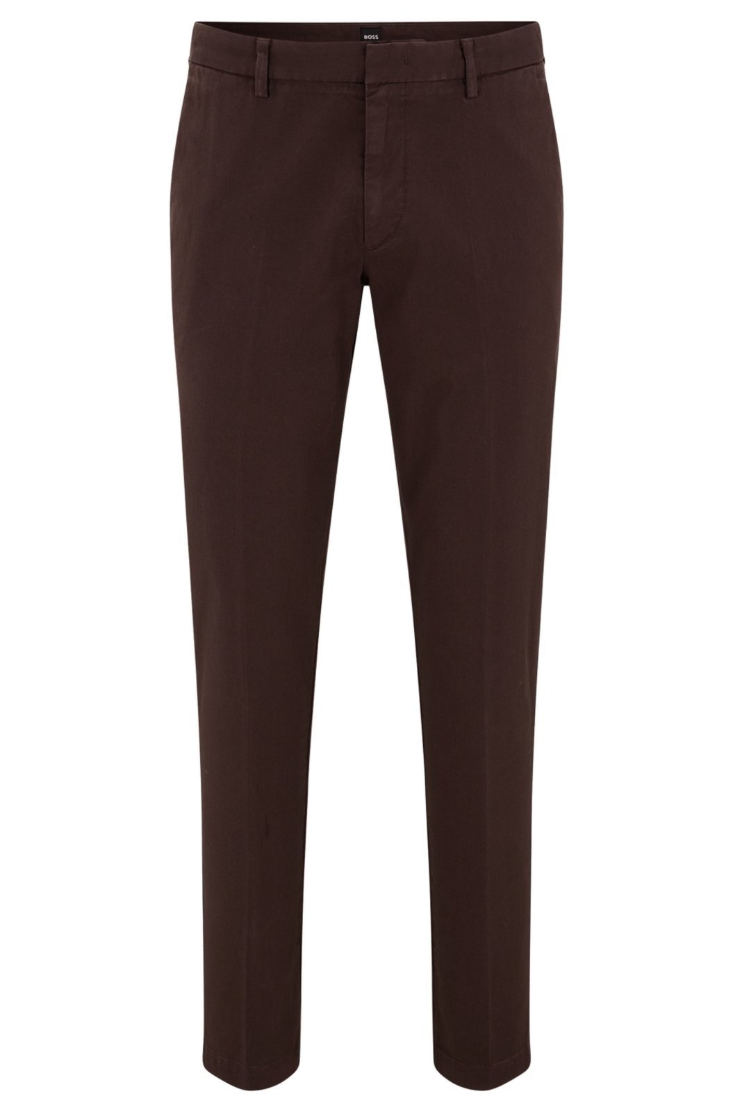 Calça Chino Slim Fit Em Gabardine De Algodão Stretch