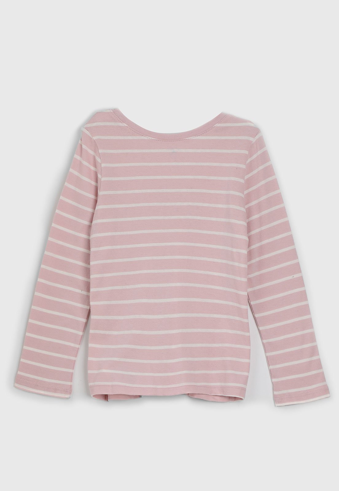 Vista 3 Camiseta Manga Longa GAP Listrada rosa GAP rosa