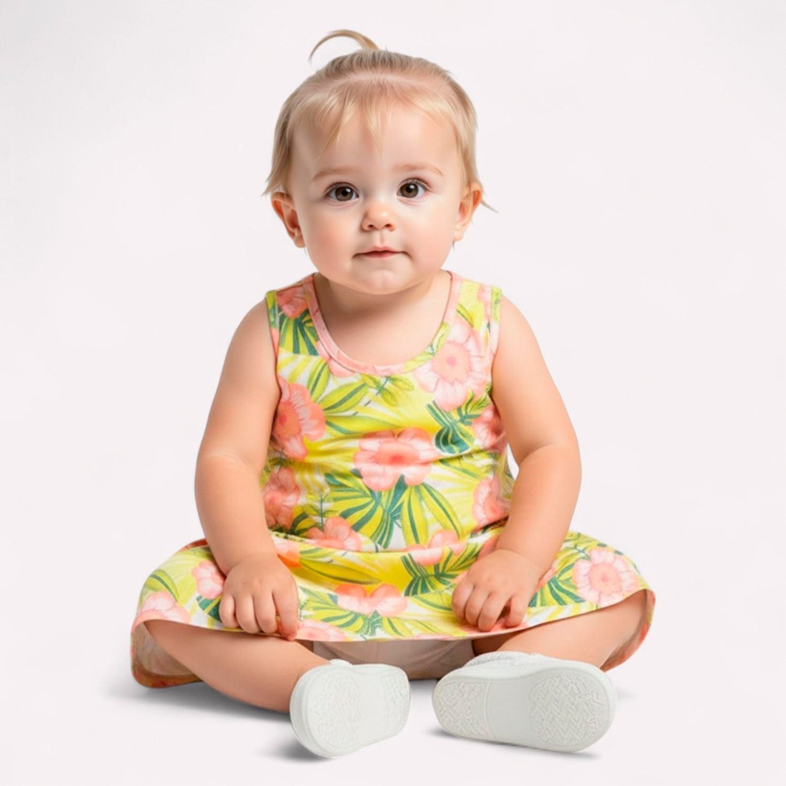Infantil – Vestido Menina Flores Kyly