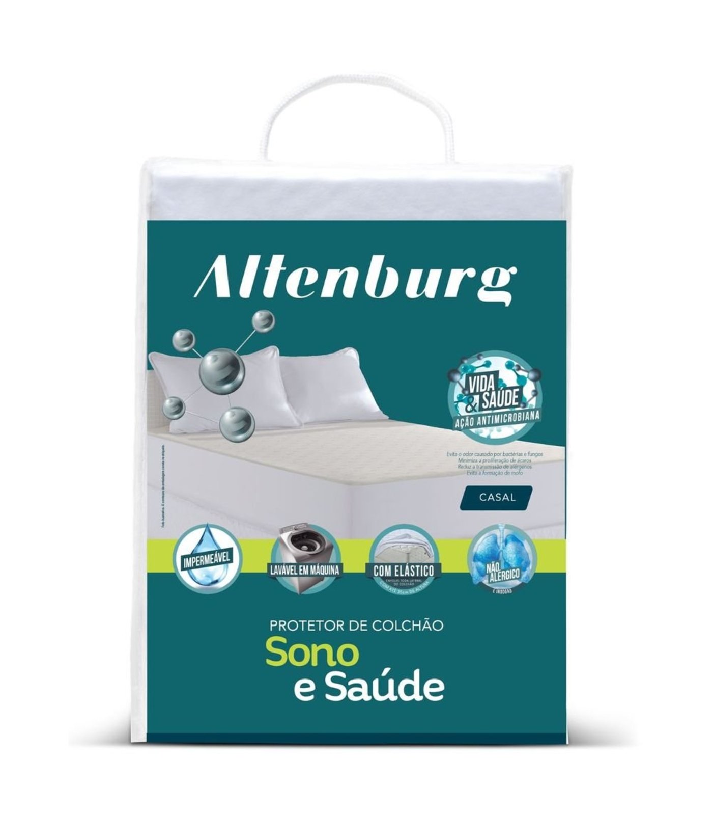 Protetor Colchão King Sono E Saúde Altenburg Branco