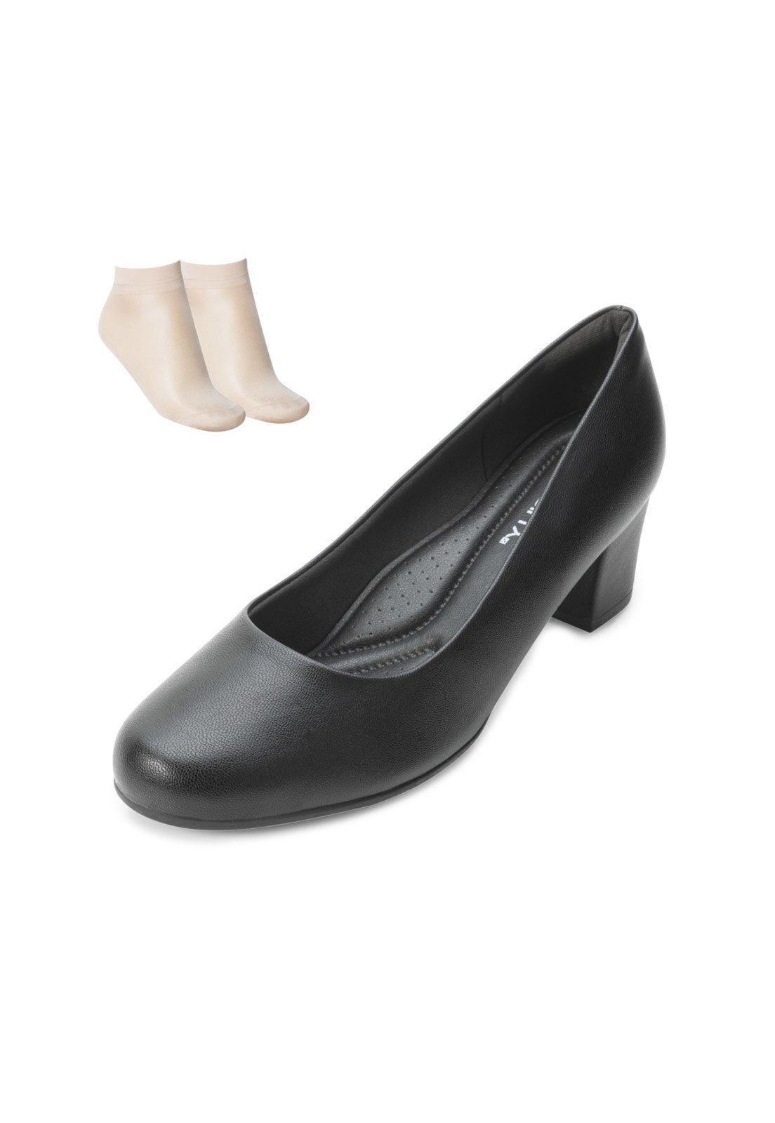 Sapato Piccadilly e Meia PD24-11007 NP Preto