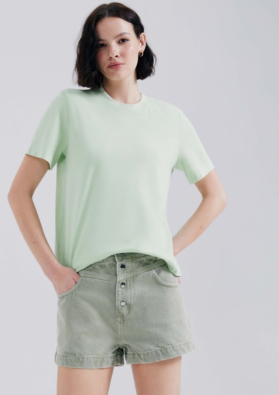 Shorts De Sarja Feminino Estonado Hering
