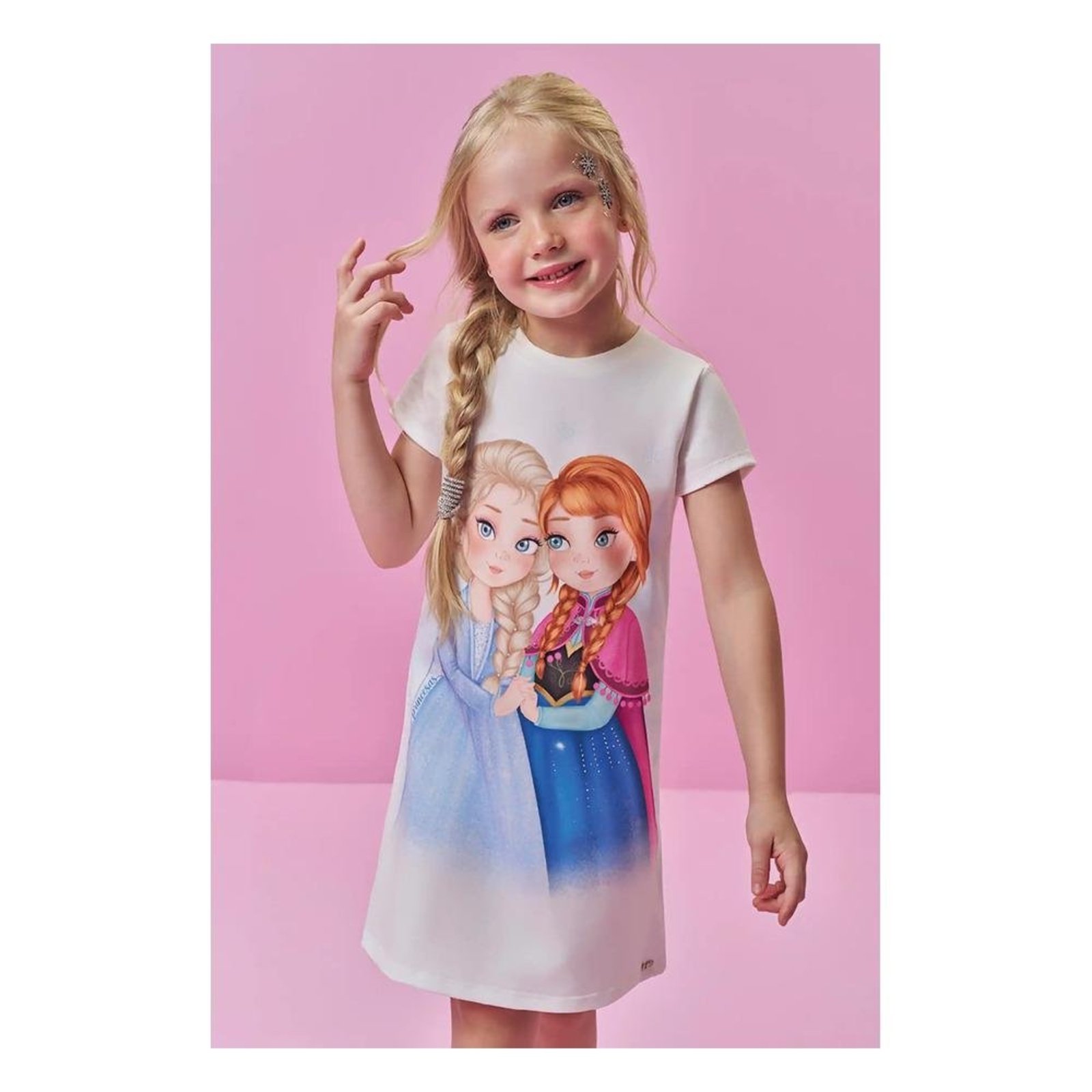 Infantil - Vestido Menina Estampado Kukiê 10 Unico