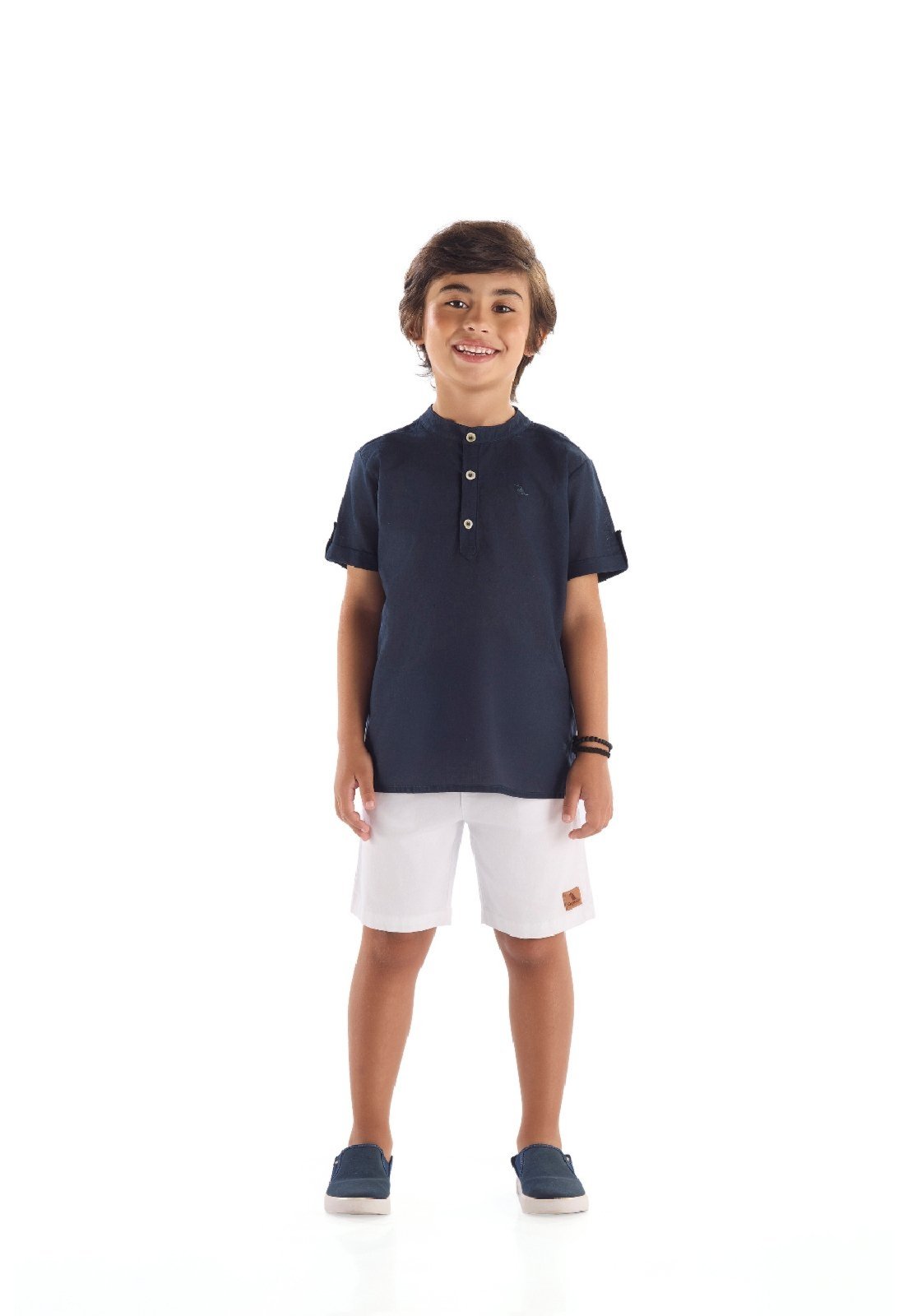 Infantil - Bata em Algodão Quimby Azul