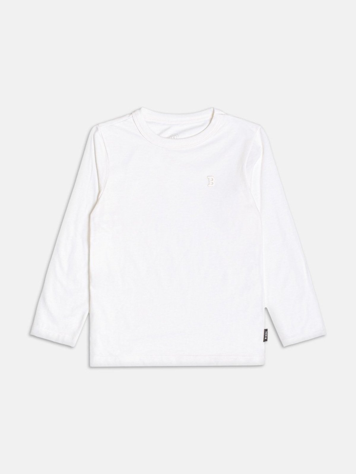 Infantil - Camiseta Menino Bimbi Manga Longa Off Básica