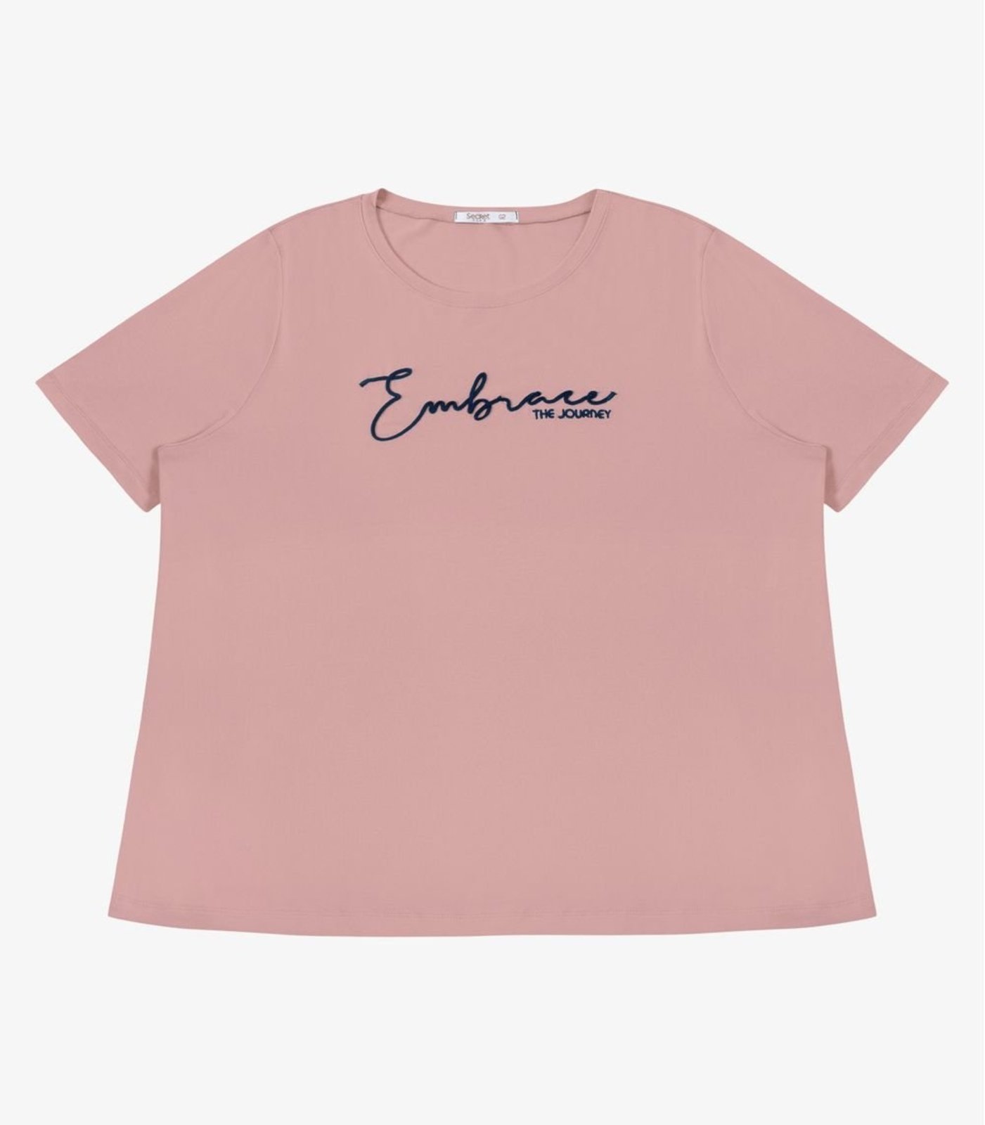 Blusa Feminina Com Bordado Secret Glam Rosa