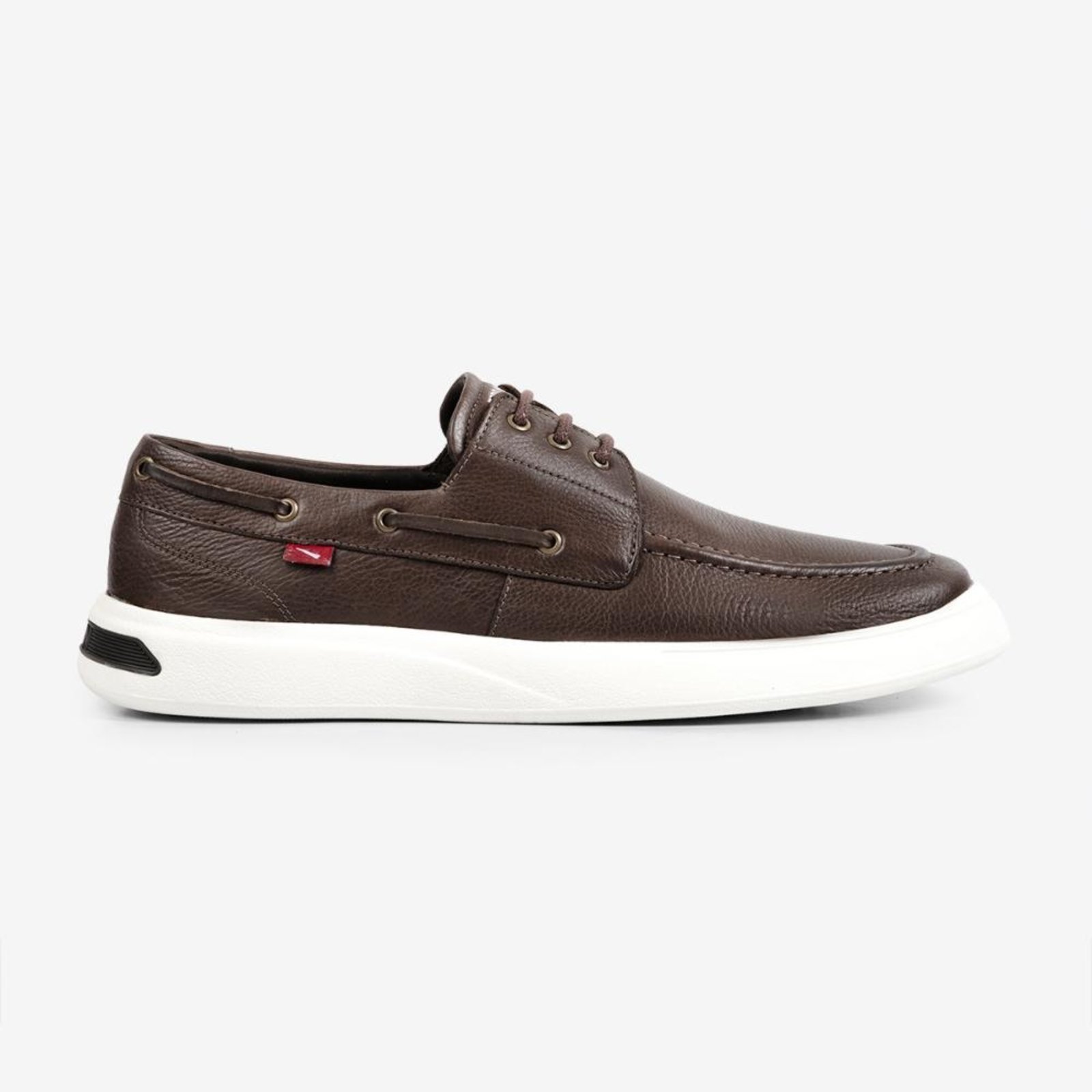 Sapato Masculino Couro Legítimo Ferracini Dockside Buzios Marrom 8961-652C