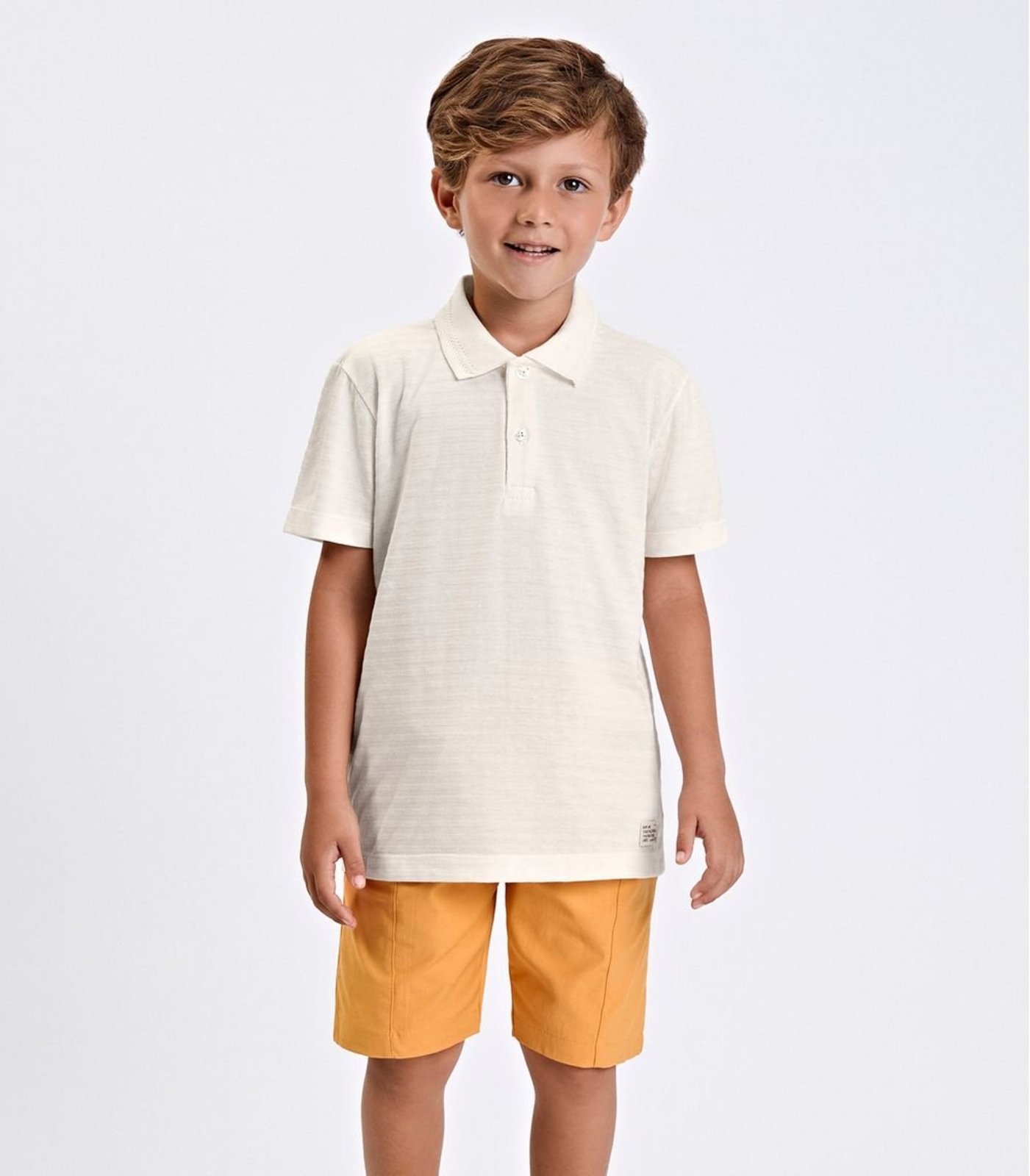Infantil - Conjunto Verão Menino Meia Malha Trick Nick Bege