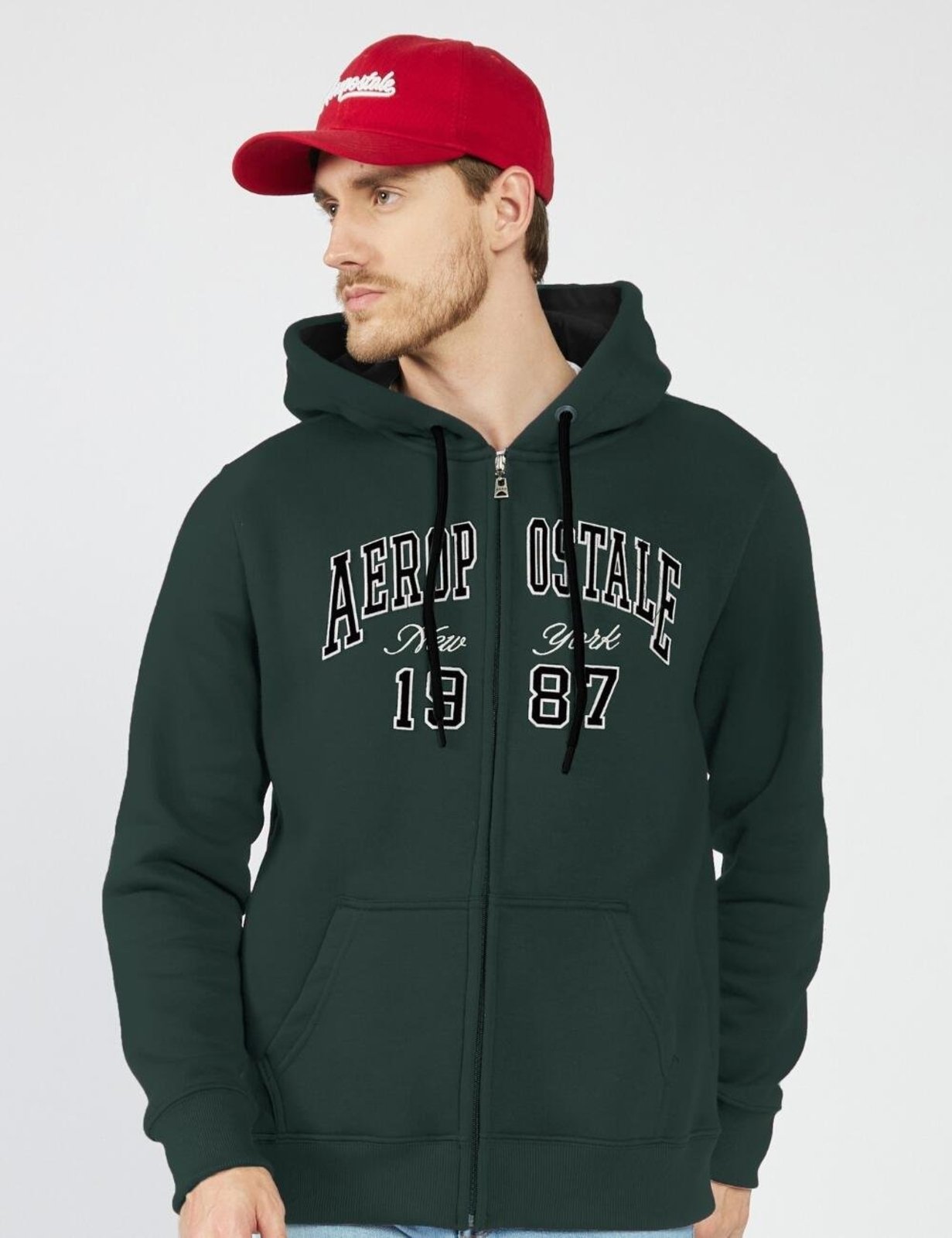 Blusa Moletom Masculino Aberto Aéropostale 87120730-4 Verde