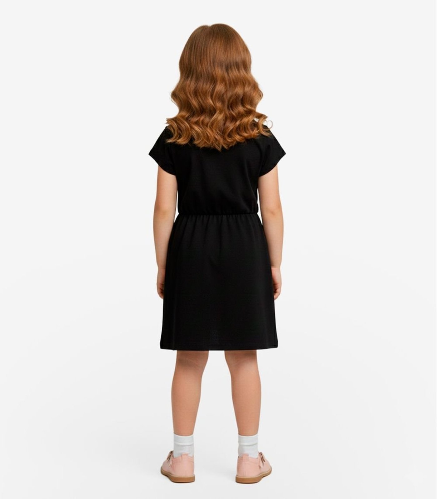 Vista 3 Infantil - Vestido Curto Em Molecotton Select preto Select preto