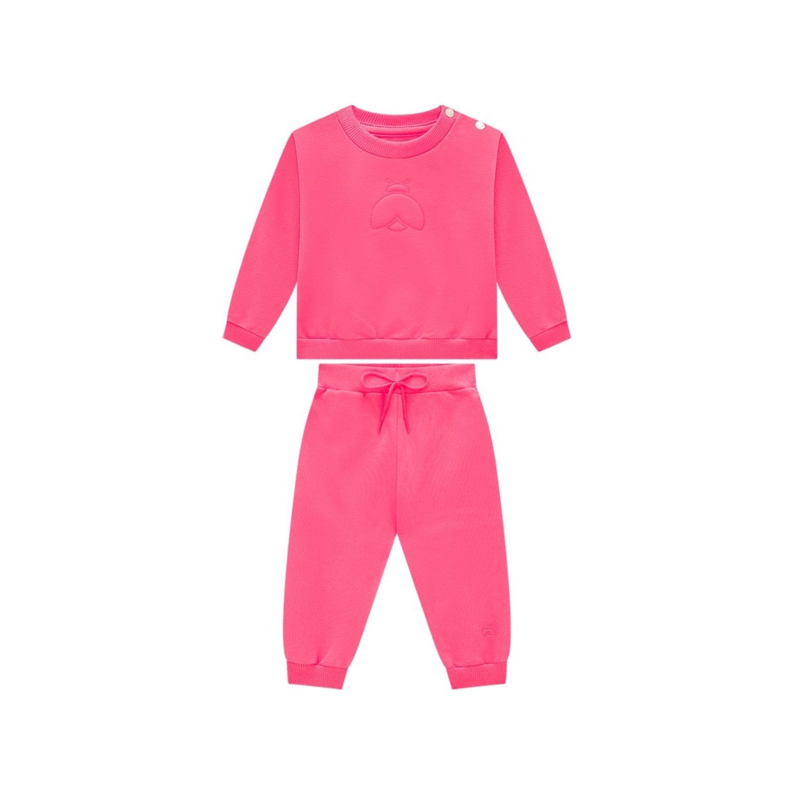 Infantil - Conjunto Menina Blusão e Calça em Moletom