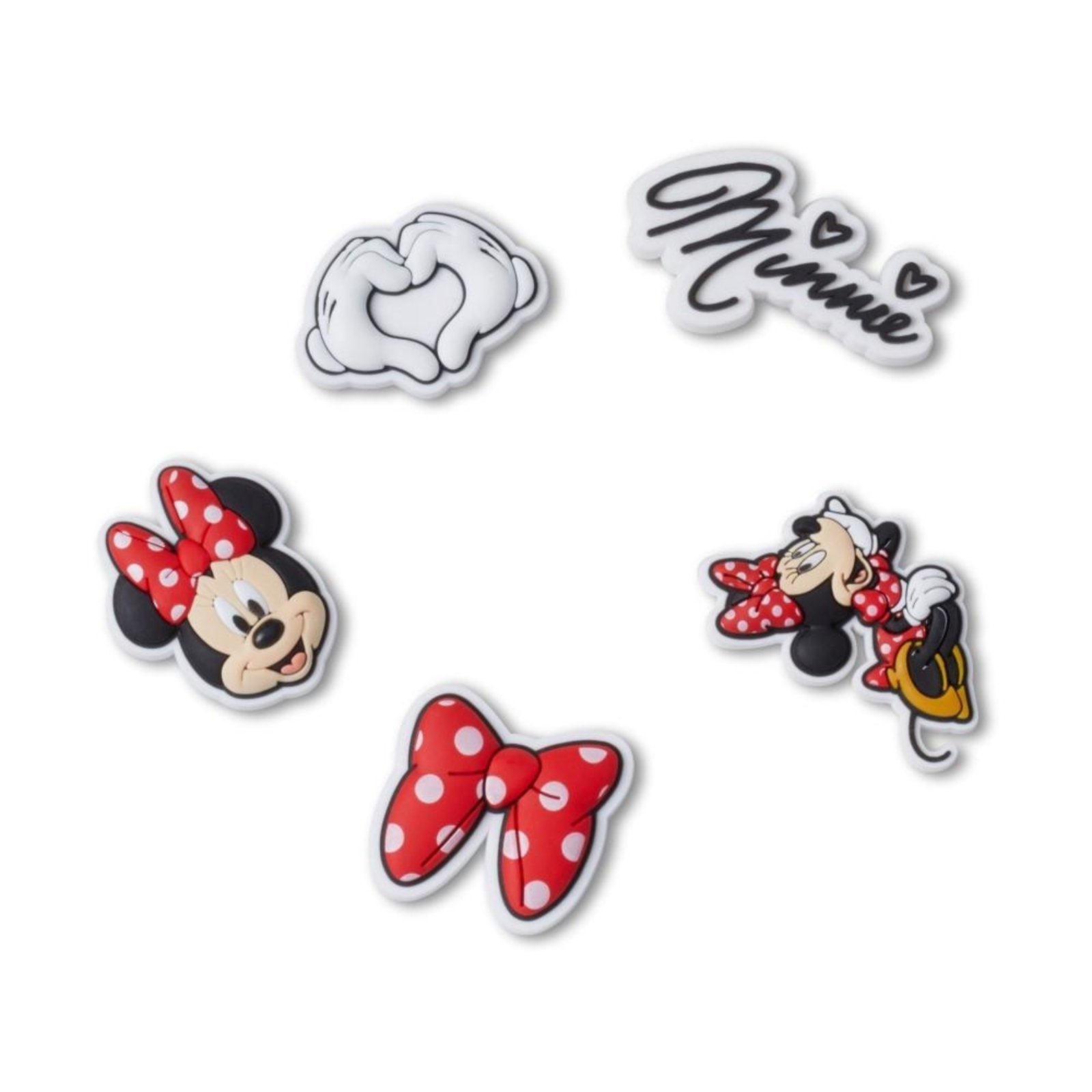 Vista 2 Infantil - Jibbitz™ Minnie Pack com 5 Peças UNICO Crocs branco
