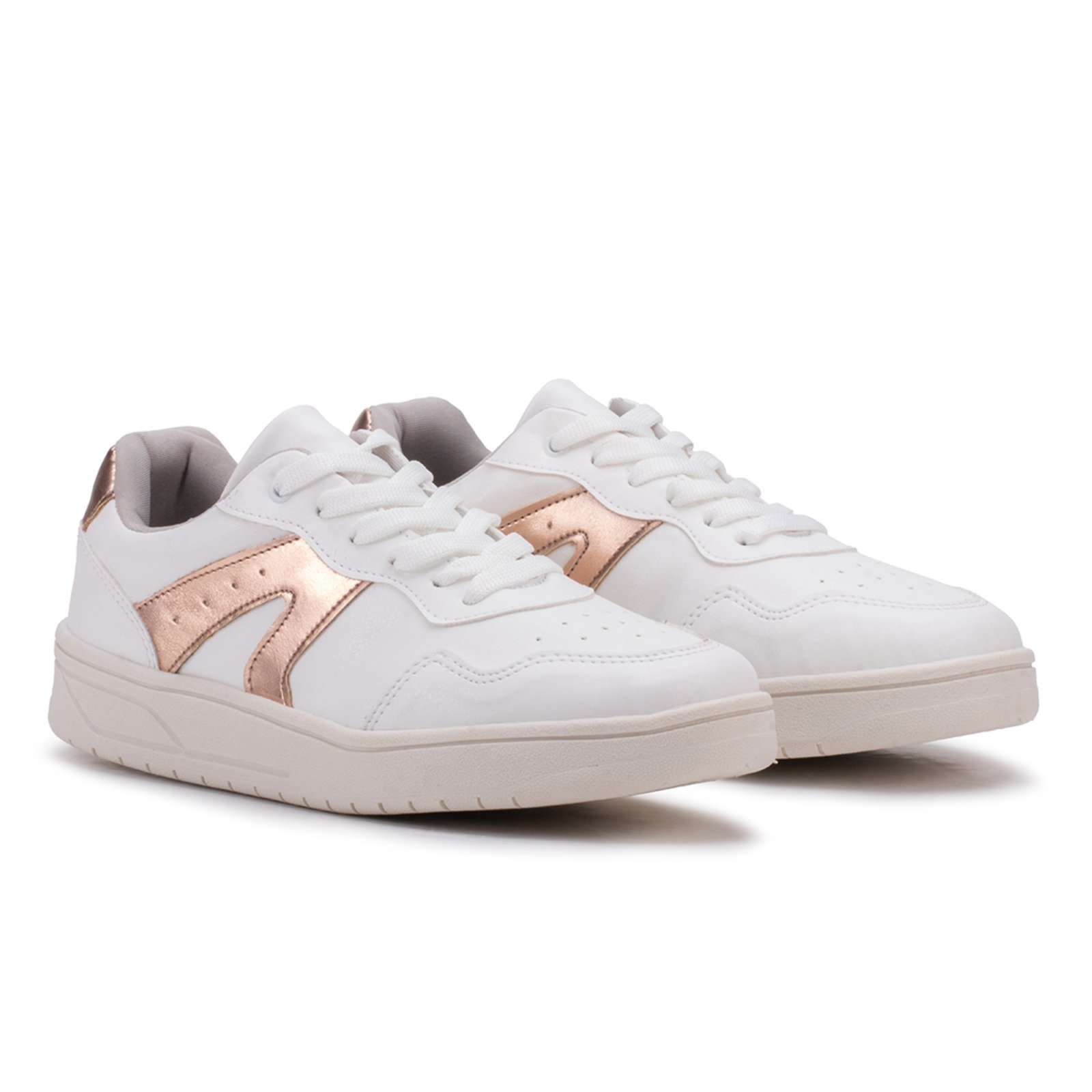 Tenis Branco Feminino Sneakers Moda Original Básico Estilo Shoes